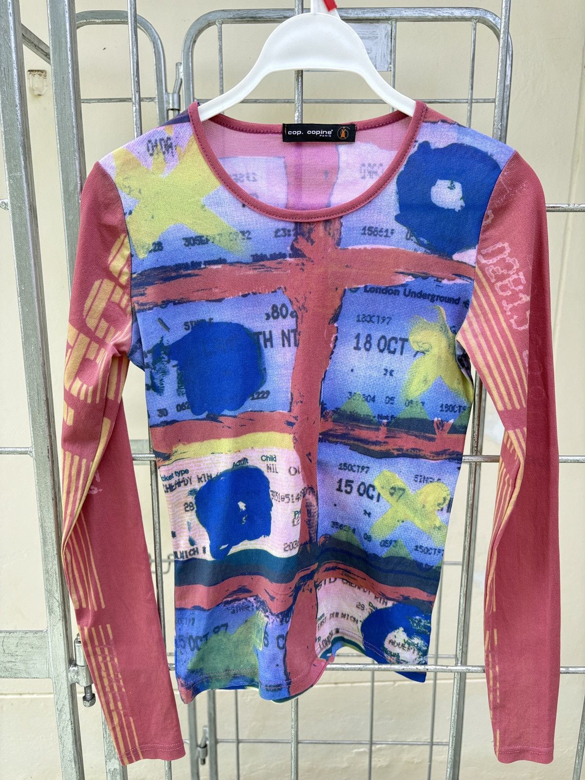 Cop Copine Cop Copine "Metro / London Underground" print mesh top Size M / US 6-8 / IT 42-44 - 8 Thumbnail