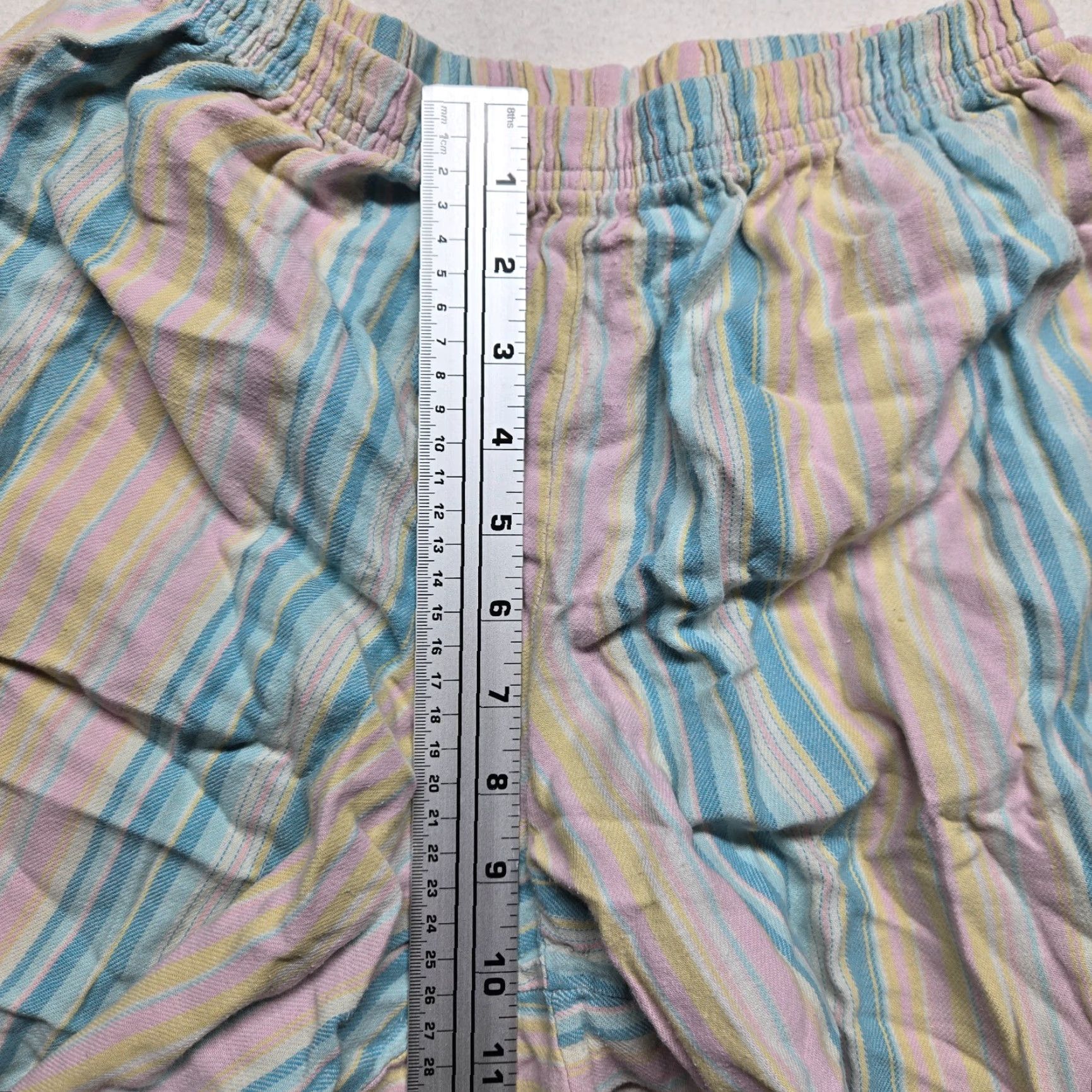 Joe Boxer Joe Boxer Pajama Pants Striped Multicolor Adult Women's M Medium Blue Christmas Geometric Fleece Polyester Drawstring Regular Pants Womens Size 32" / US 10 / IT 46 - 5 Thumbnail