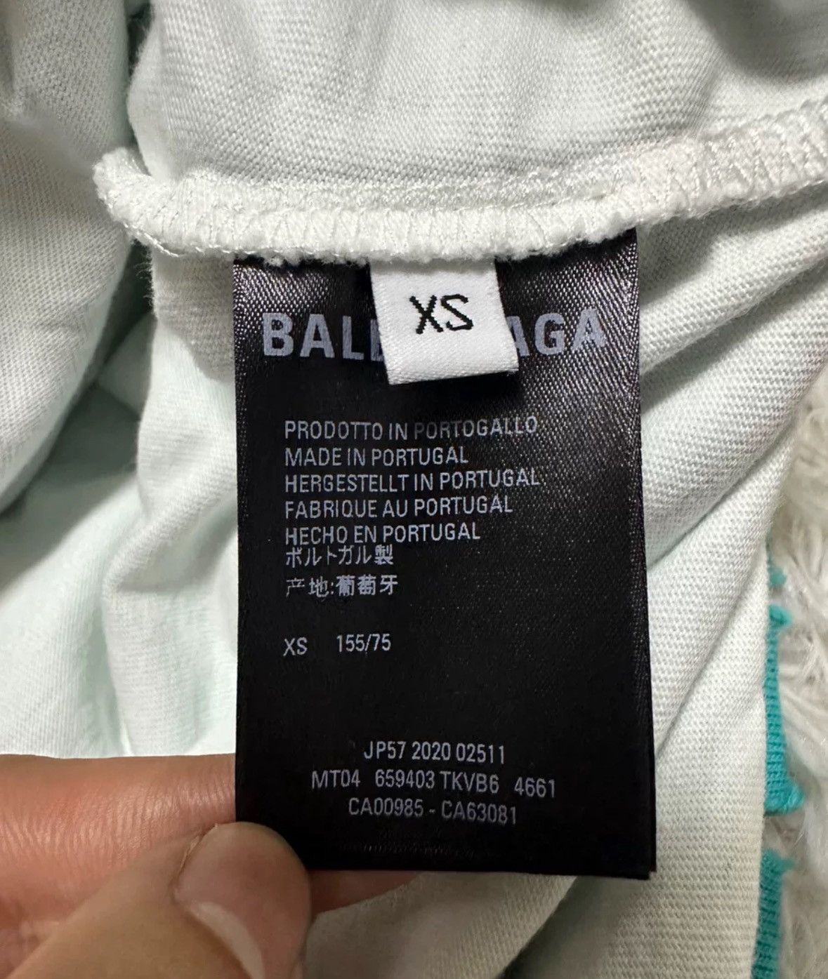 Balenciaga Balenciaga Lake Blue Destruction Double layered Hoodie Size US XS / EU 42 / 0 - 7 Thumbnail