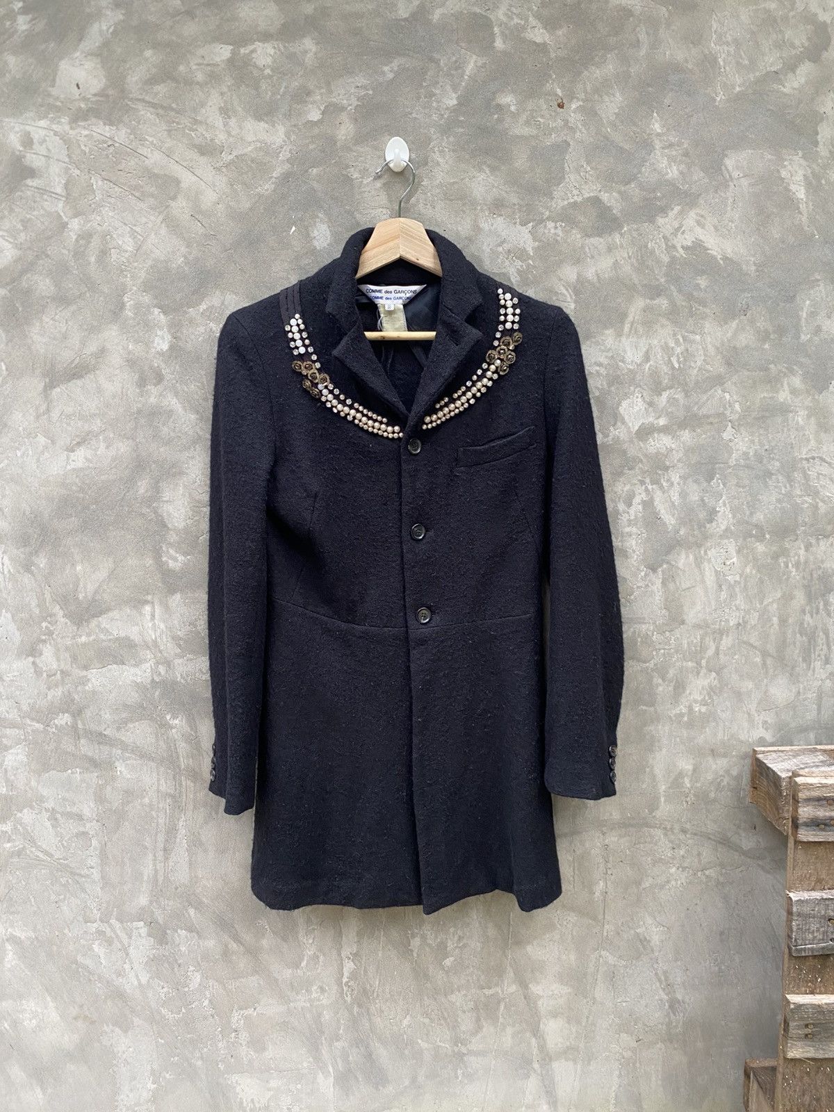 Comme des Garcons Comme Des Garcons W8J001 Wool Jacket Size S / US 4 / IT 40 - 3 Thumbnail
