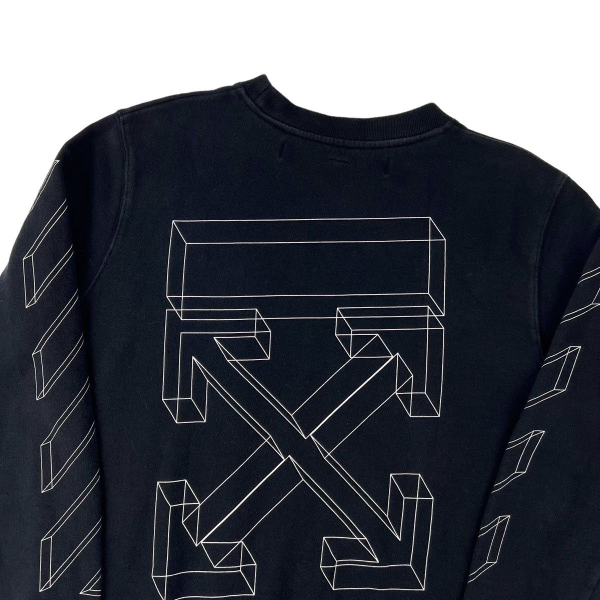 image of Off White Off-White 3D Arrows Sweatshirt Black, Men's (Size Medium)