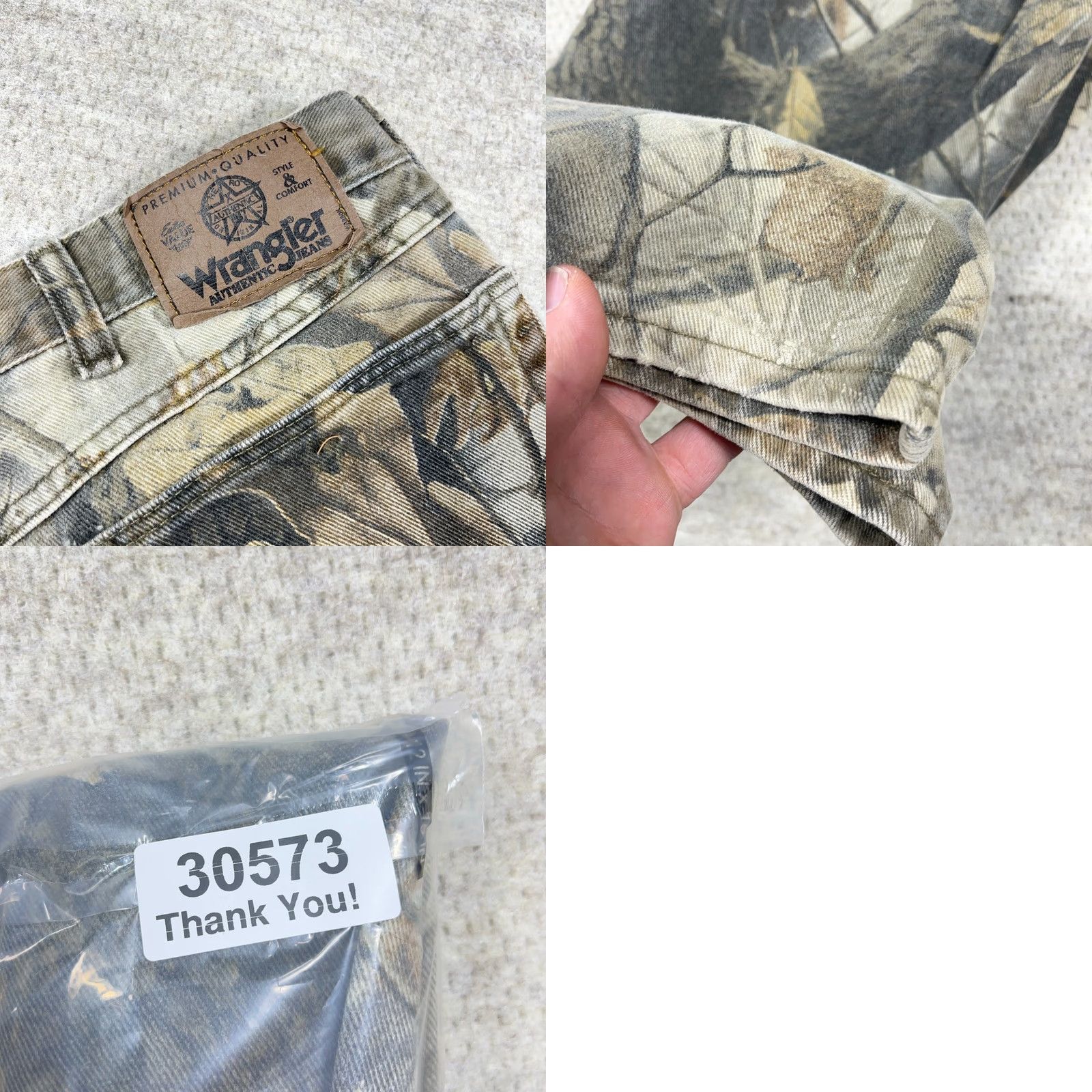 Wrangler Vintage Wrangler Jeans Camouflage Brown 38x29 Regular Denim 5-Pocket Zipper Button Men Spring Summer Fall Winter Y2K Baggy Realtree Hardwood Slimming Size US 38 / EU 54 - 10 Thumbnail