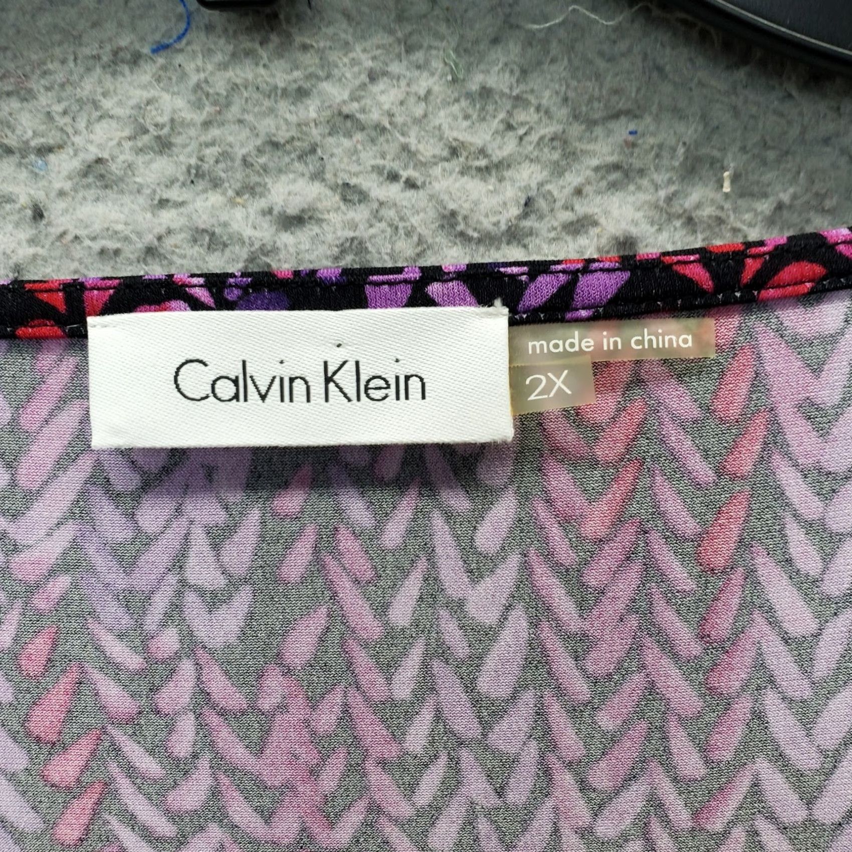 Calvin Klein Calvin Klein Tank Top Womens 2X Multicolor Printed Stretch Sleeveless Cowl Neck Tank Top Womens 2X Multicolor Printed Stretch Sleeveless Cowl Neck Size XXL / US 16-18 / IT 52-54 - 6 Thumbnail