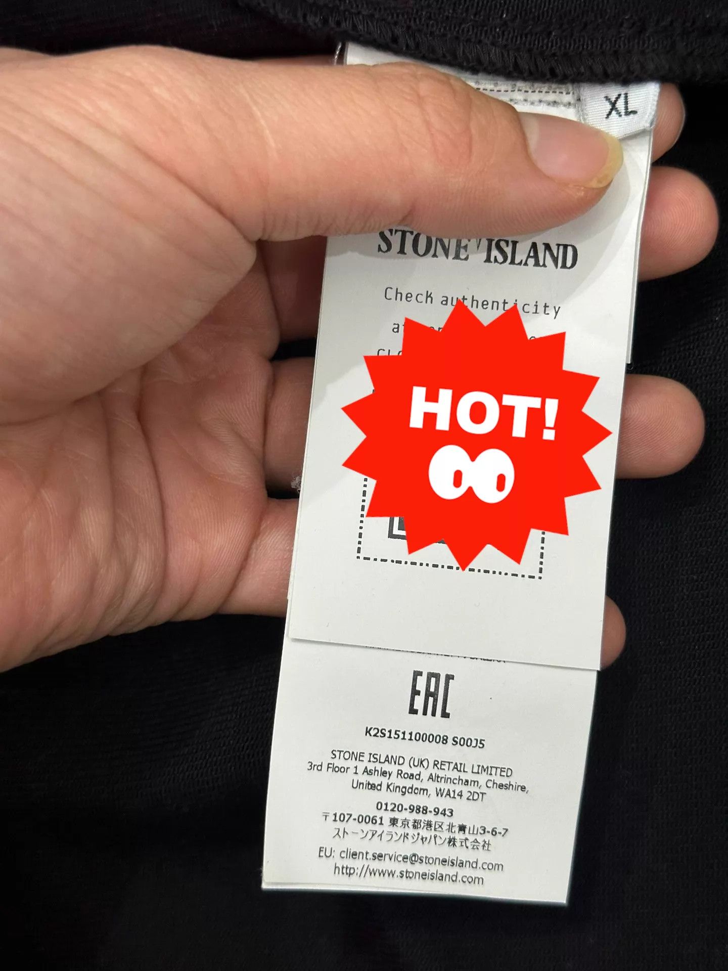 Stone Island Stone Island 25FW Denim Research Ghost Denim Jkt Black XL Size US XL / EU 56 / 4 - 5 Thumbnail
