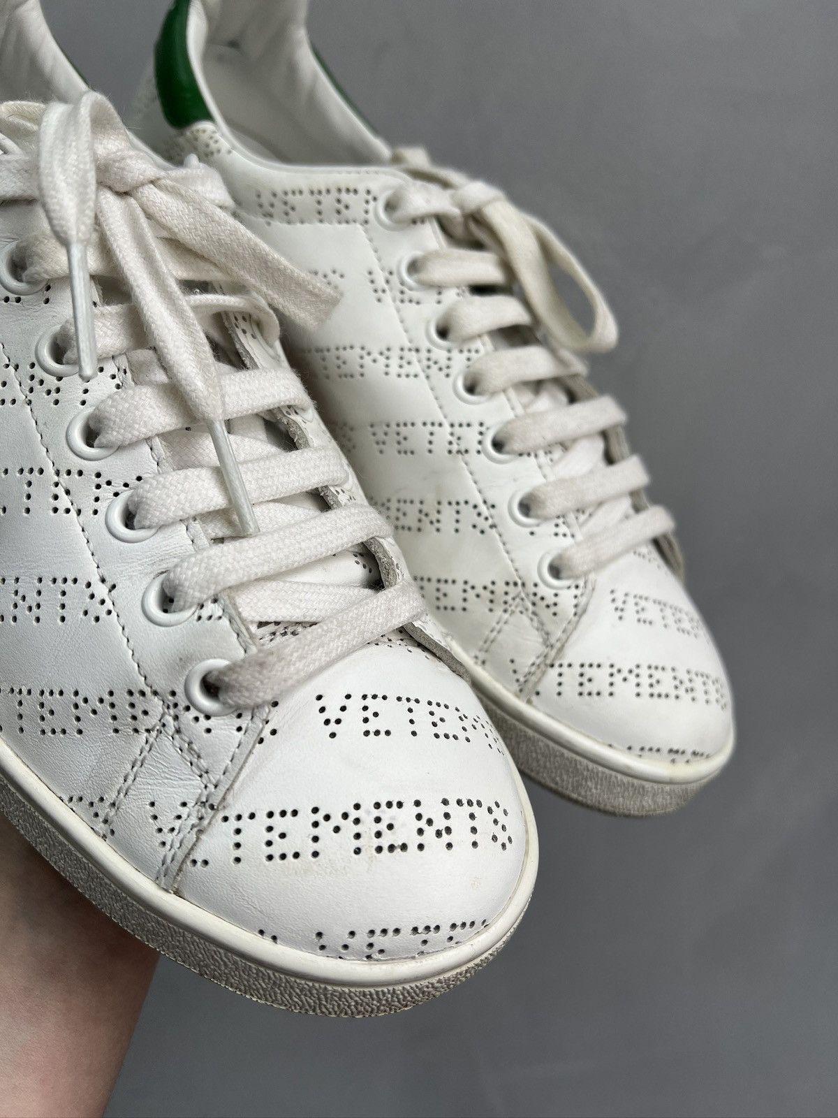 Vetements Vetements low monogram leather trainers Size US 7 / EU 40 - 3 Thumbnail