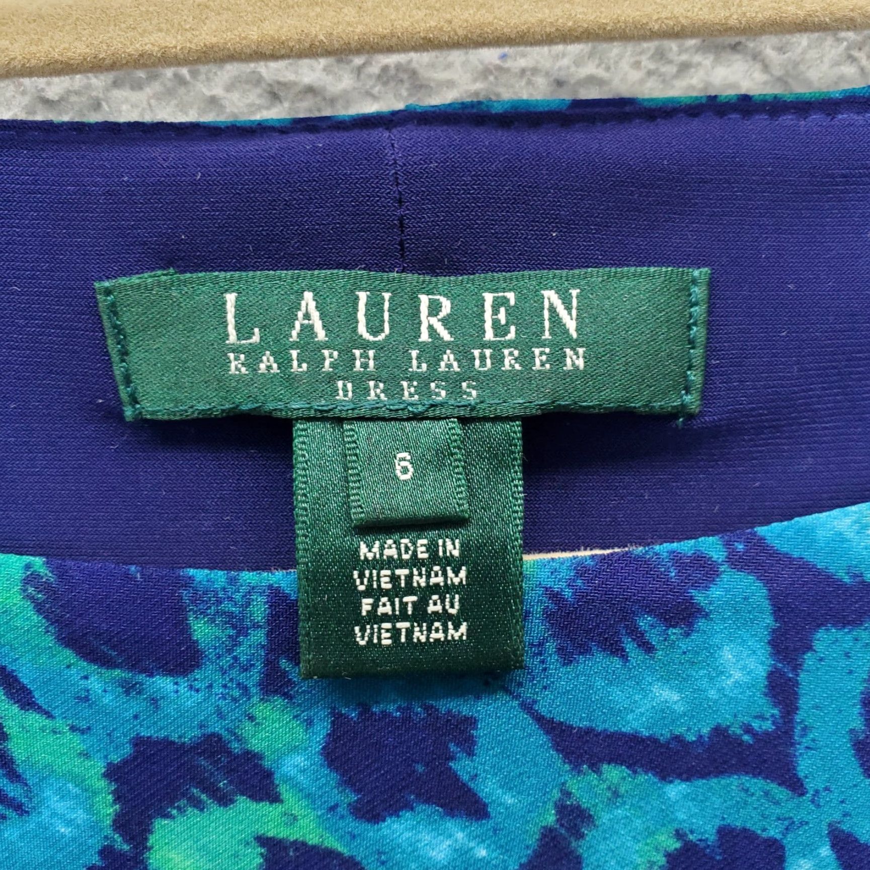 Ralph Lauren Lauren Ralph Lauren Womens Size 6 Multi Ikat Print Cap Sleeve Sheath Dress Size M / US 6-8 / IT 42-44 - 3 Thumbnail