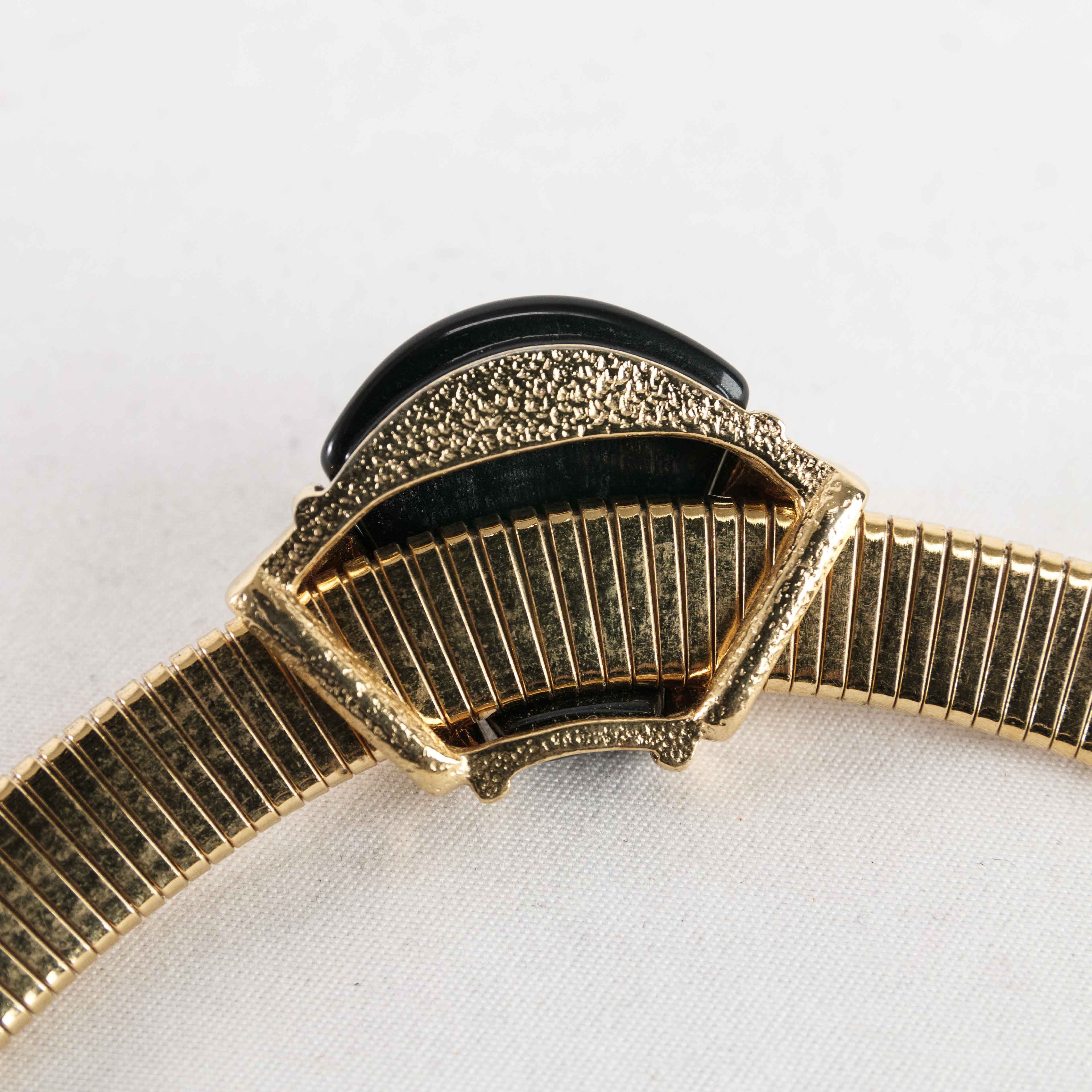 Givenchy Givenchy Vintage Gold-Tone Tubular Collar Necklace Size ONE SIZE - 7 Thumbnail