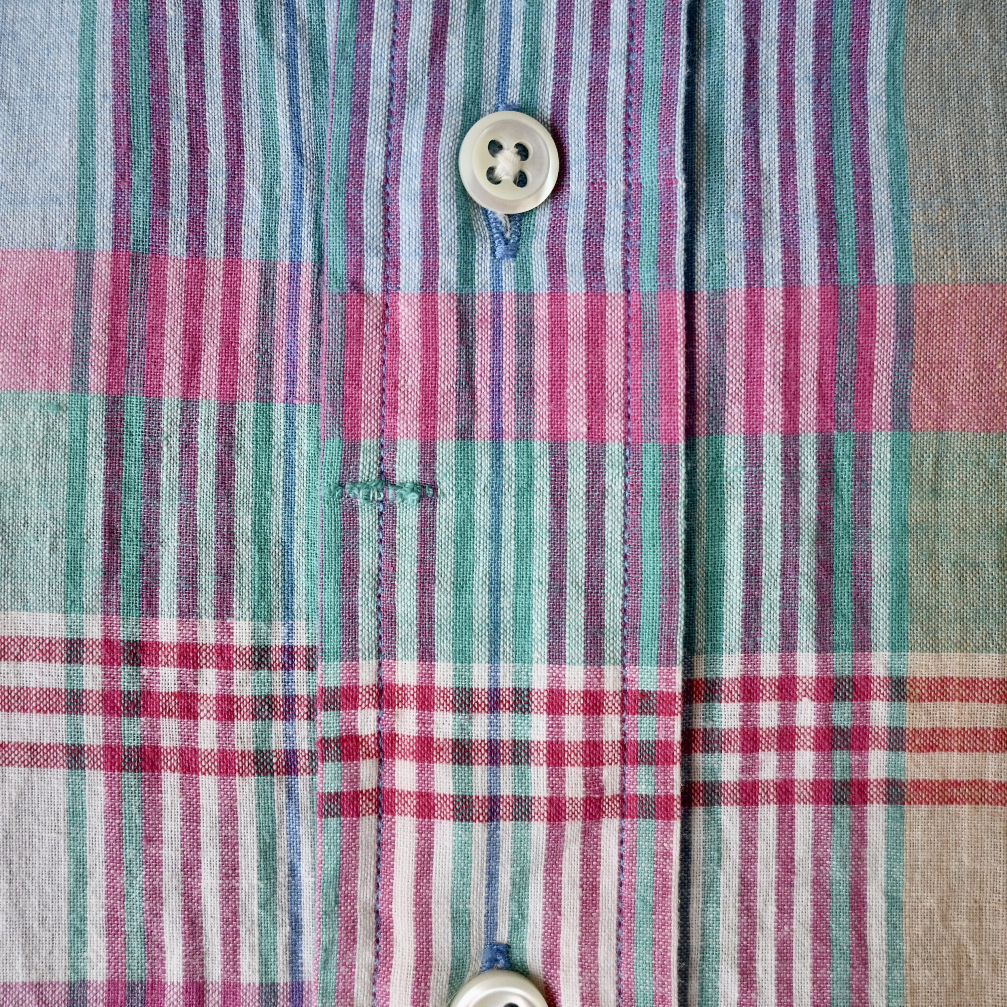 Ralph Lauren 1980s - 90s Ralph Lauren handwoven madras BD shirt Size US XL / EU 56 / 4 - 6 Thumbnail