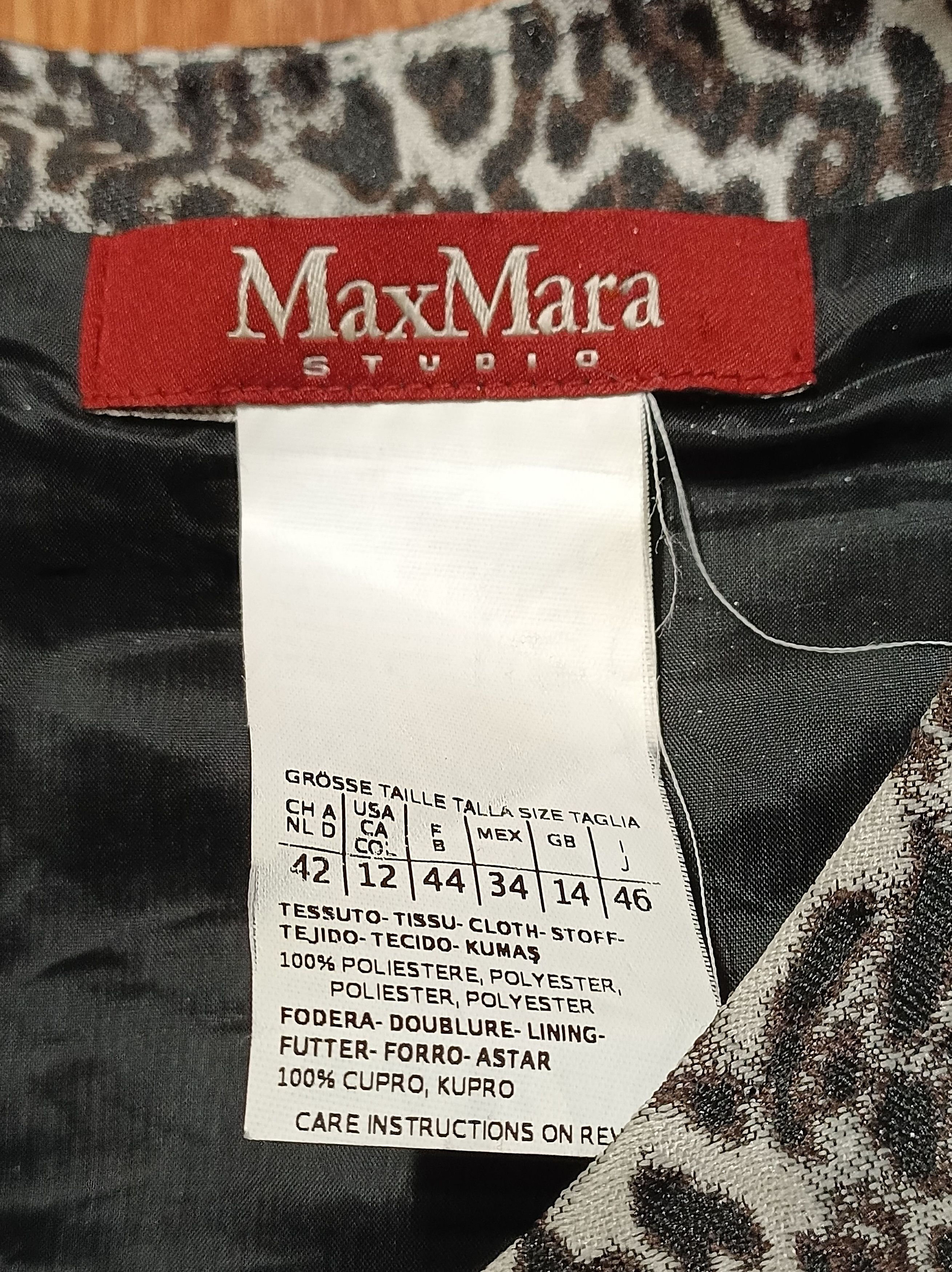 Max Mara MAX MARA Studio $675 Leopard Sleeveless Dress Size US12 Size XL / US 12-14 / IT 48-50 - 8 Thumbnail