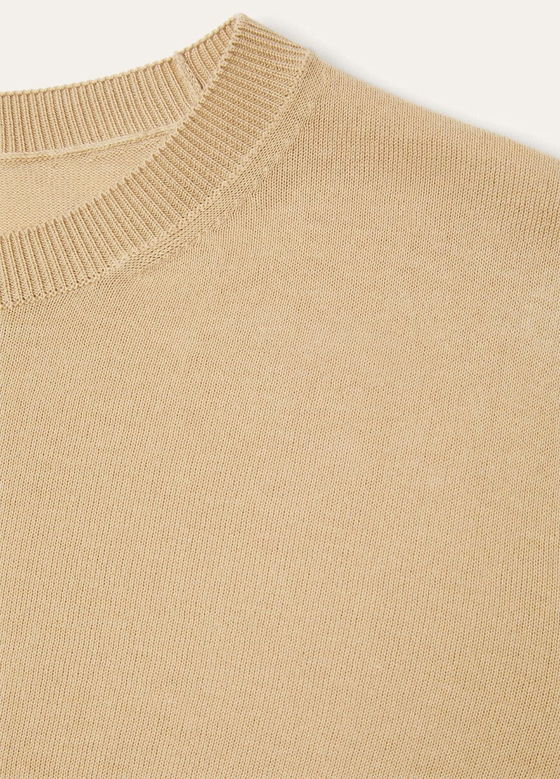 Loro Piana o1srvl11e0526 FAM7984 Angera Crewneck T-Shirt in Beige Size XS / US 0-2 / IT 36-38 - 2 Thumbnail