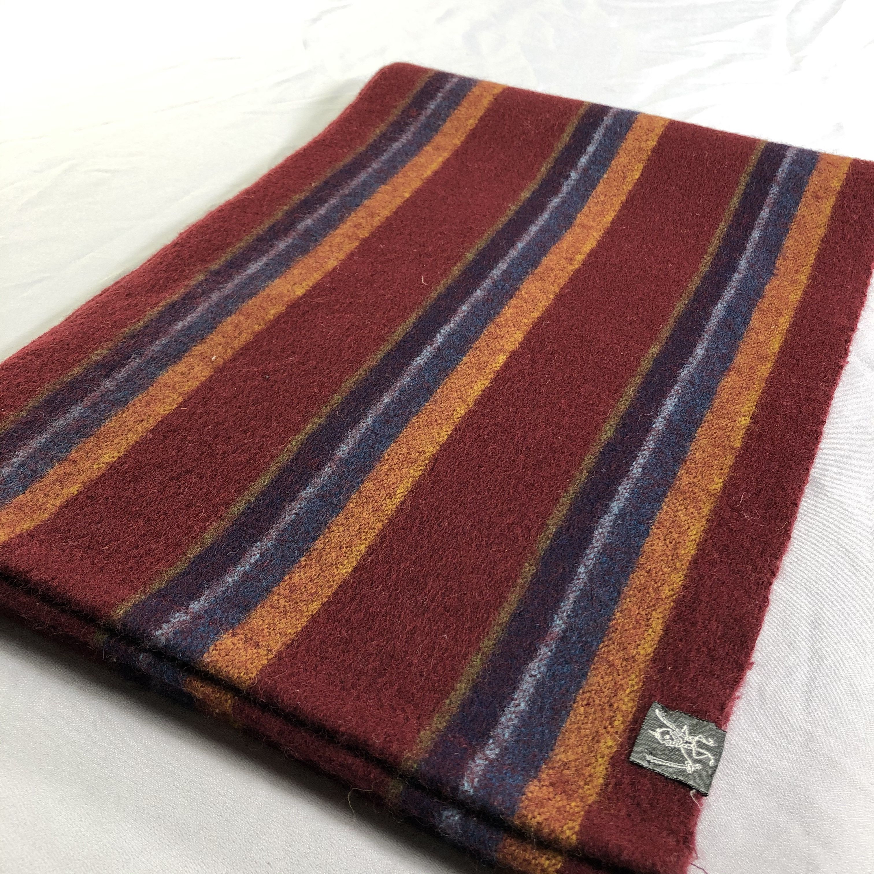 PPFM PPFM Striped Wool Scarf Muffler Neckwear V2398 Size ONE SIZE - 3 Thumbnail