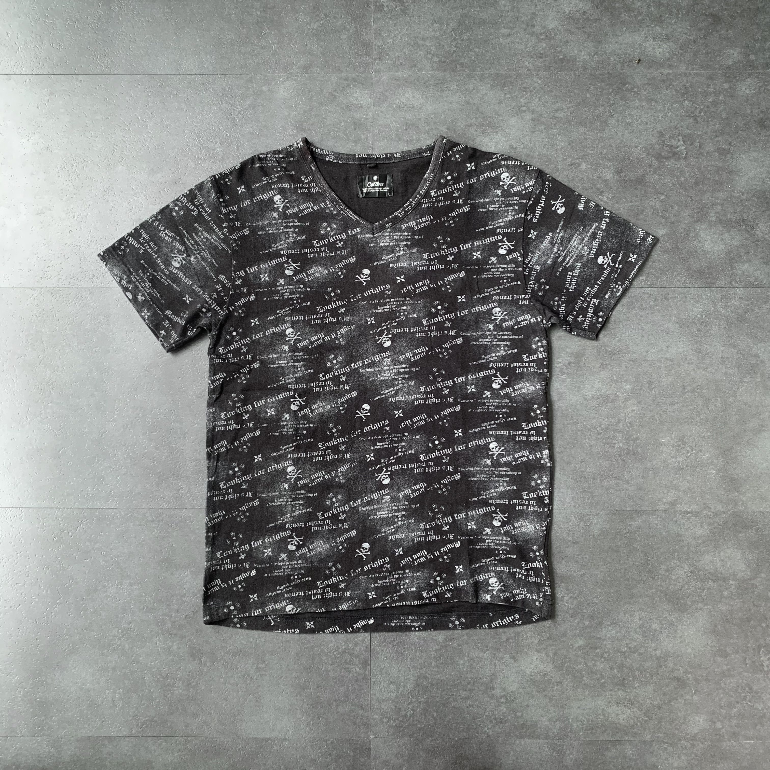Japanese Brand Y2K Collins Japanese Lurking for Origins Tee Shirt Punk Size US M / EU 48-50 / 2 - 1 Thumbnail