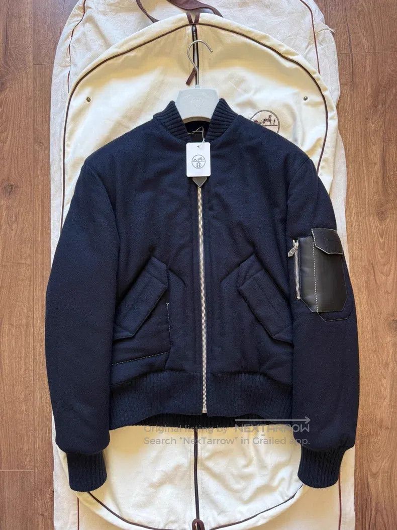 Hermes Hermes Knight Style Cashmere Patchwork Down Jacket Size US M / EU 48-50 / 2 - 1 Thumbnail