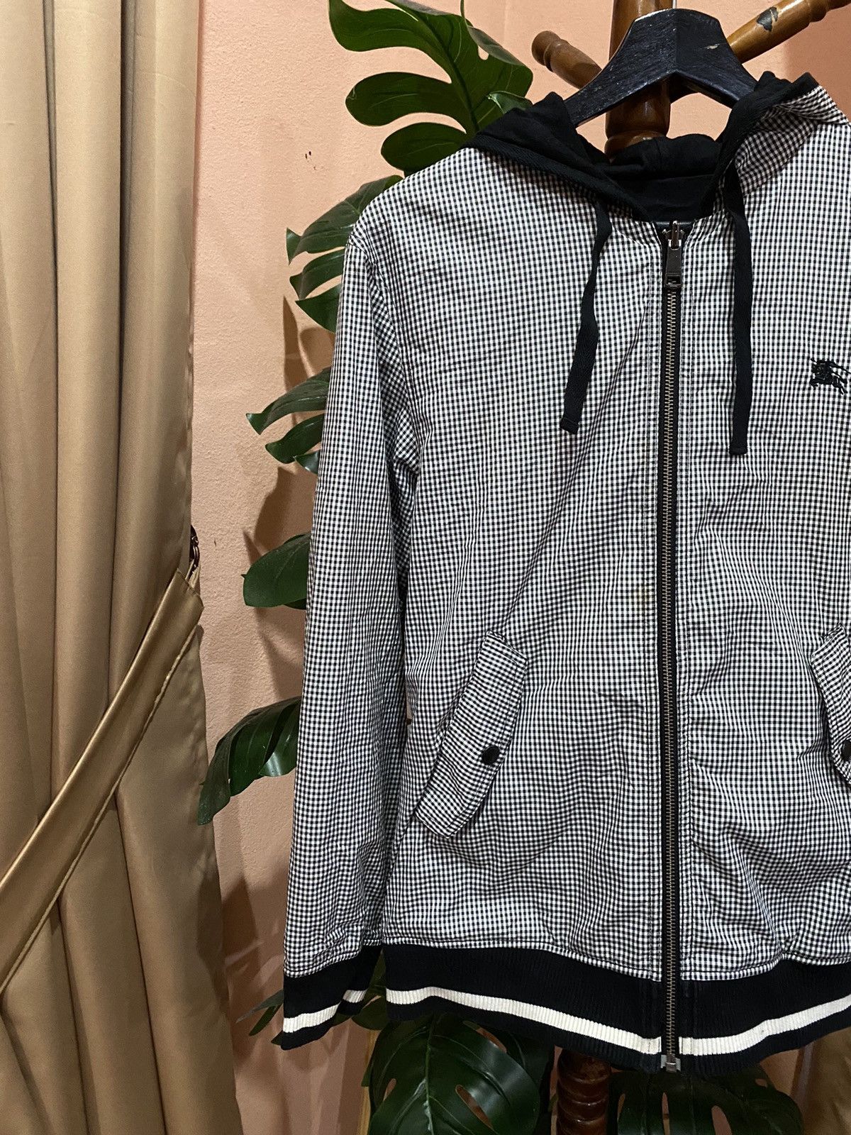 Burberry Authentic Burberry Black and White Gingham Jacket Size US S / EU 44-46 / 1 - 9 Thumbnail