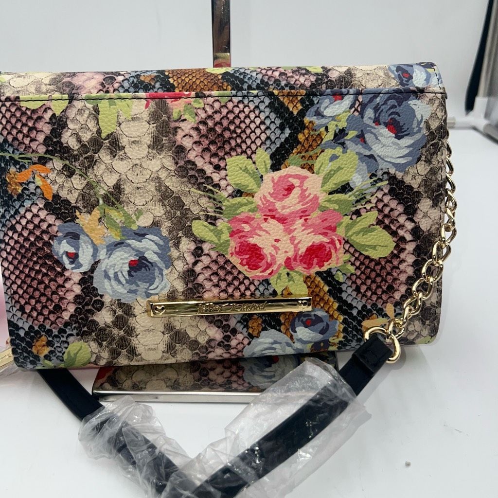 Betsey Johnson Betsey Johnson Dani Floral Printed Crossbody with Bow Size ONE SIZE - 5 Thumbnail