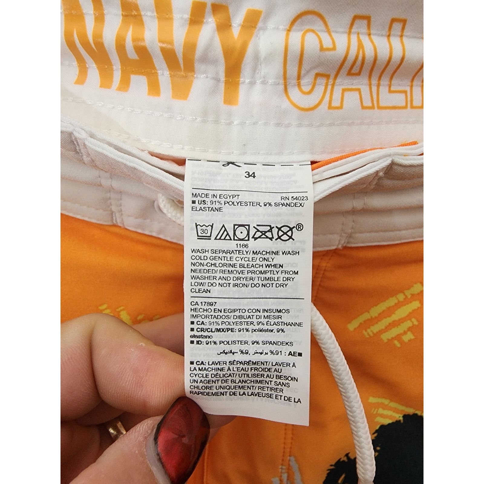 Old Navy Old Navy Built in Flex UPF 40 Swim Trunks Mens Size 34 NWT Size US 34 / EU 50 - 3 Thumbnail