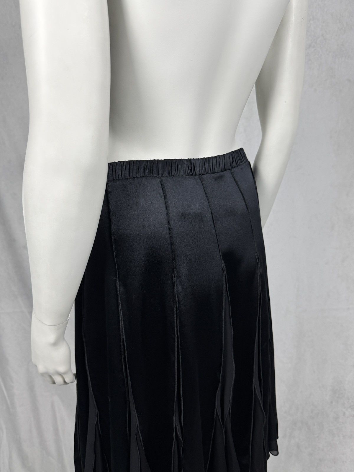 Roberto Cavalli S/S2004 Flared Paneled Silk Fluid Skirt