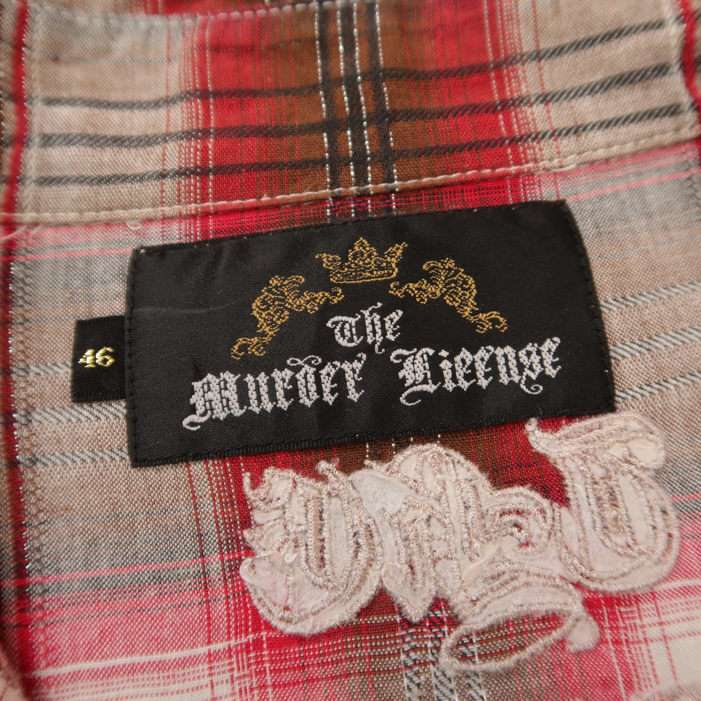 Japanese Brand 14th Addiction Murder License Embroidered Western Shirt Size US S / EU 44-46 / 1 - 4 Thumbnail