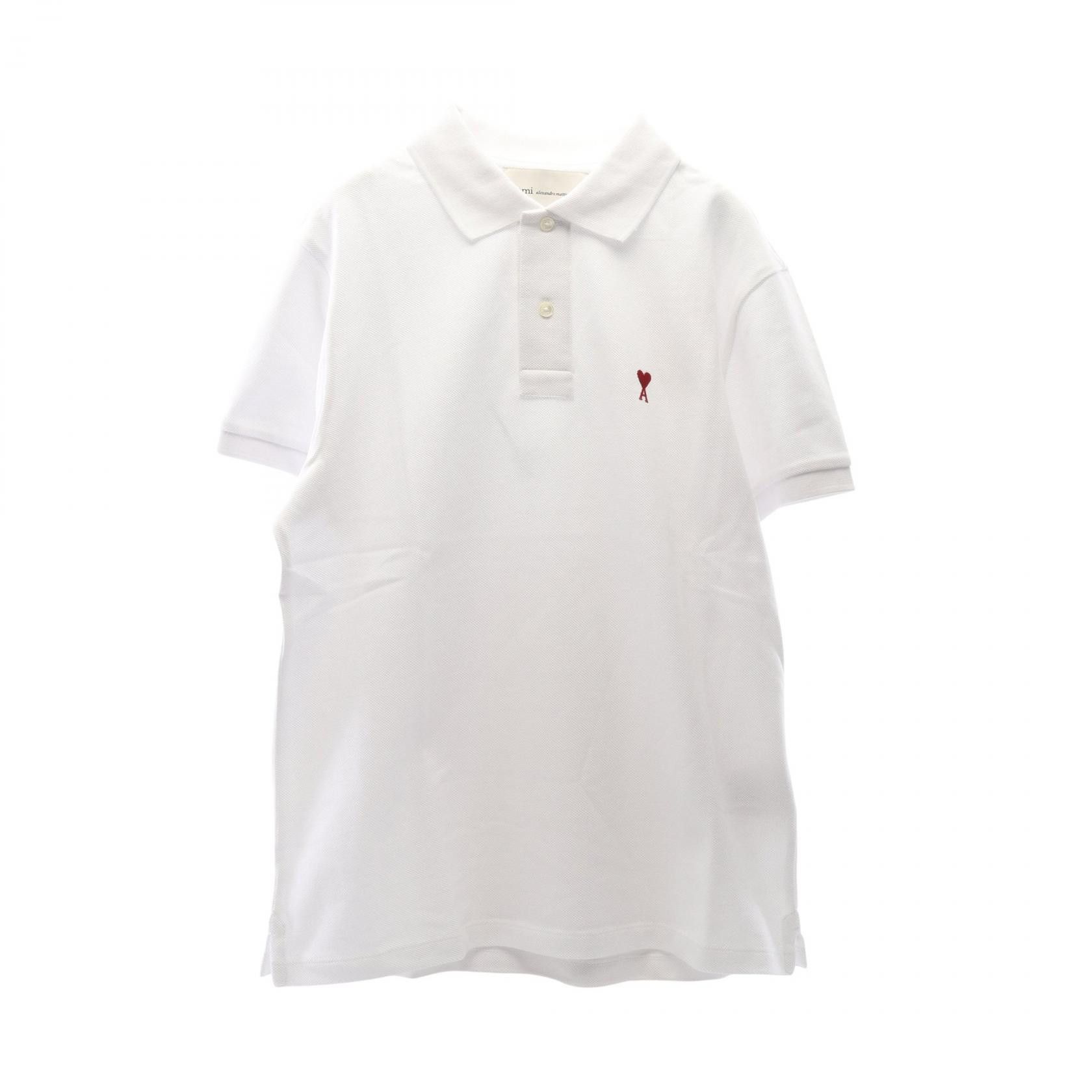 AMI Ami AMI Logo Cotton Polo Shirt Textile Tops UPL001.760100L DUTY FREE for USA Size ONE SIZE - 1 Thumbnail