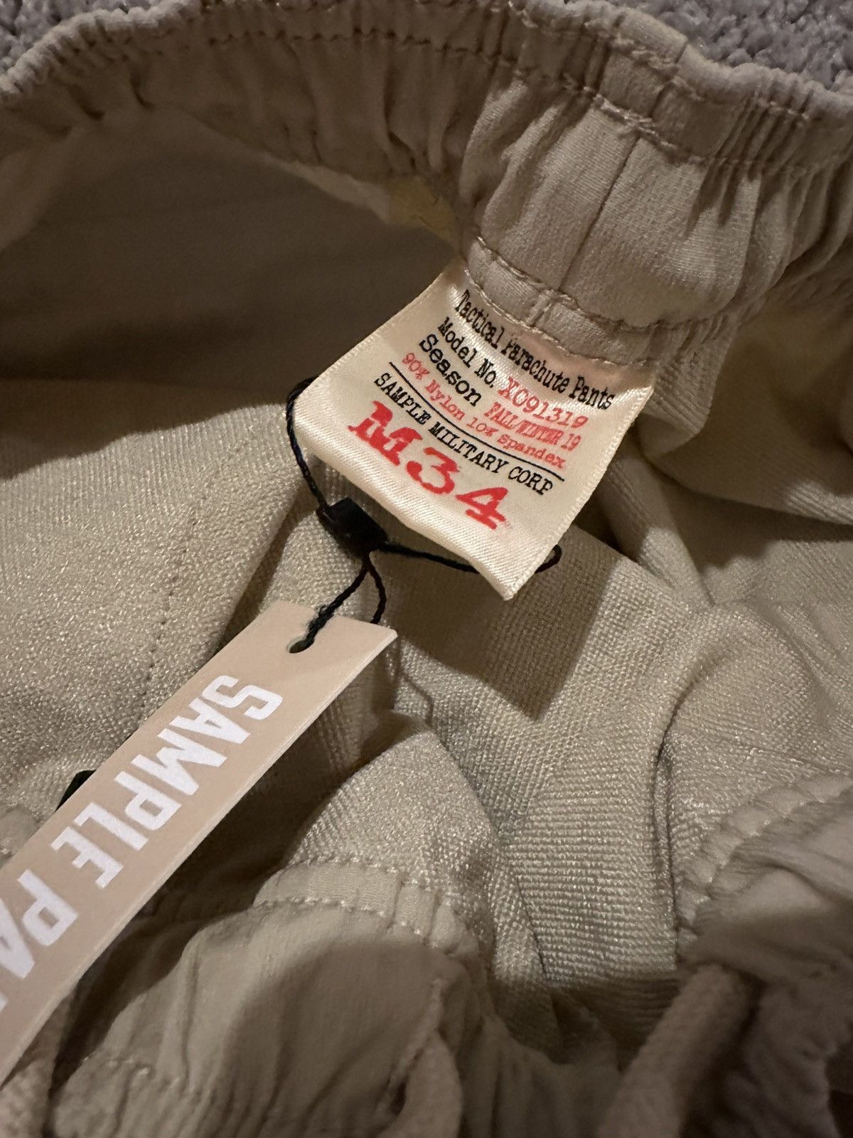 Sample Industries Paratrooper Parachute Pants (DESERT STORM) Size US 34 / EU 50 - 4 Thumbnail