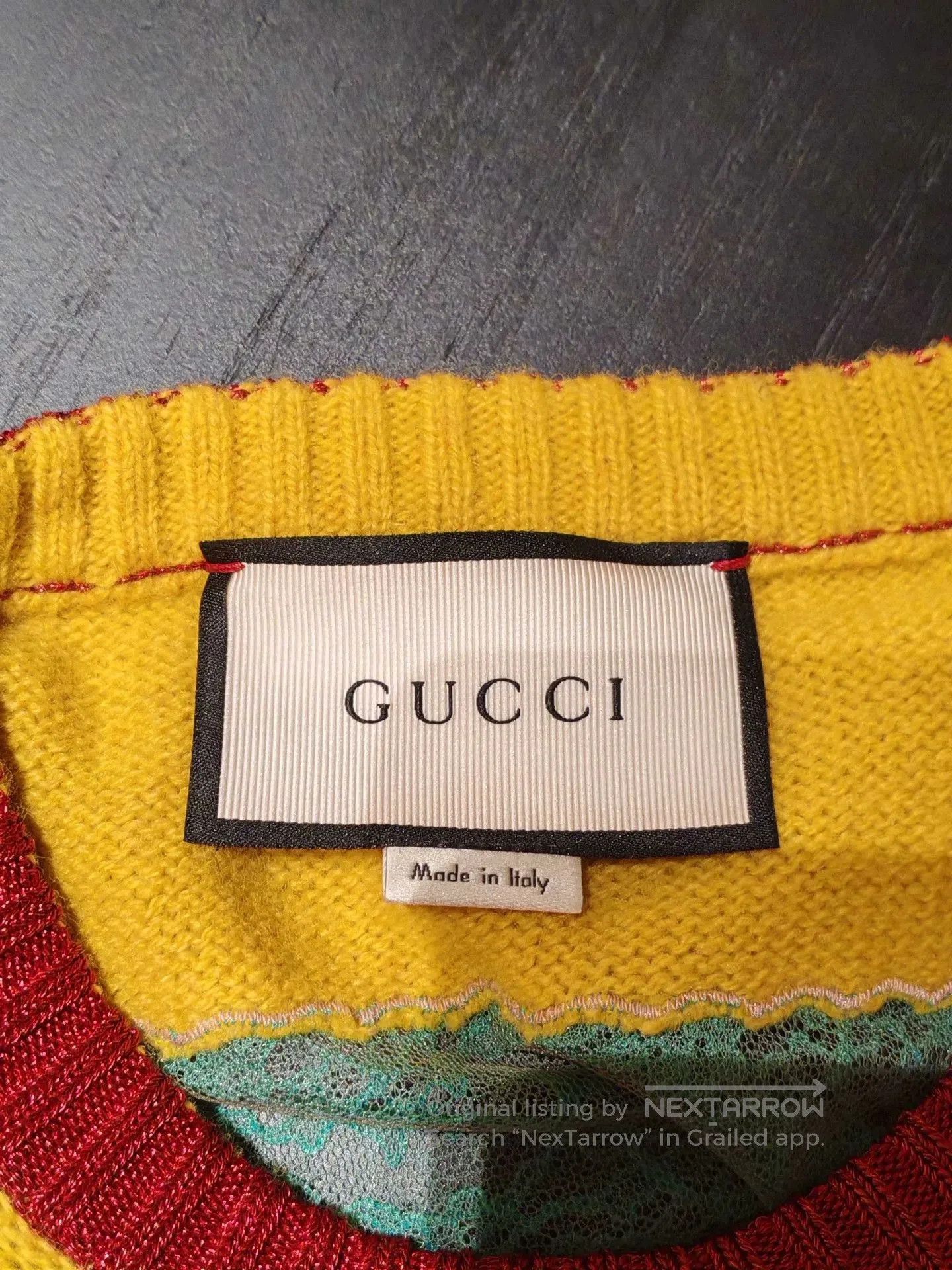 Gucci Gucci Rainbow Cat Embroidery Sweater. Size L / US 10 / IT 46 - 5 Thumbnail