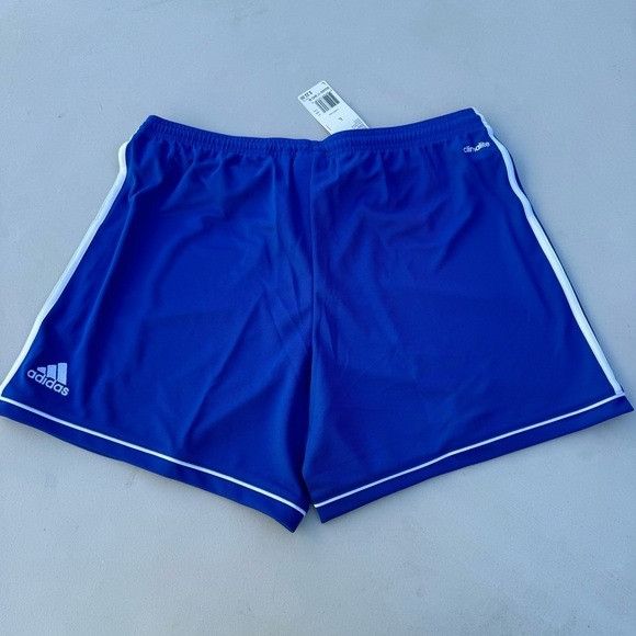 Adidas NWT ADIDAS WOMEN’S CLIMALITE SQUAD 17 BLUE SHORTS SZ LARGE L Size 27" / US 4 / IT 40 - 4 Thumbnail