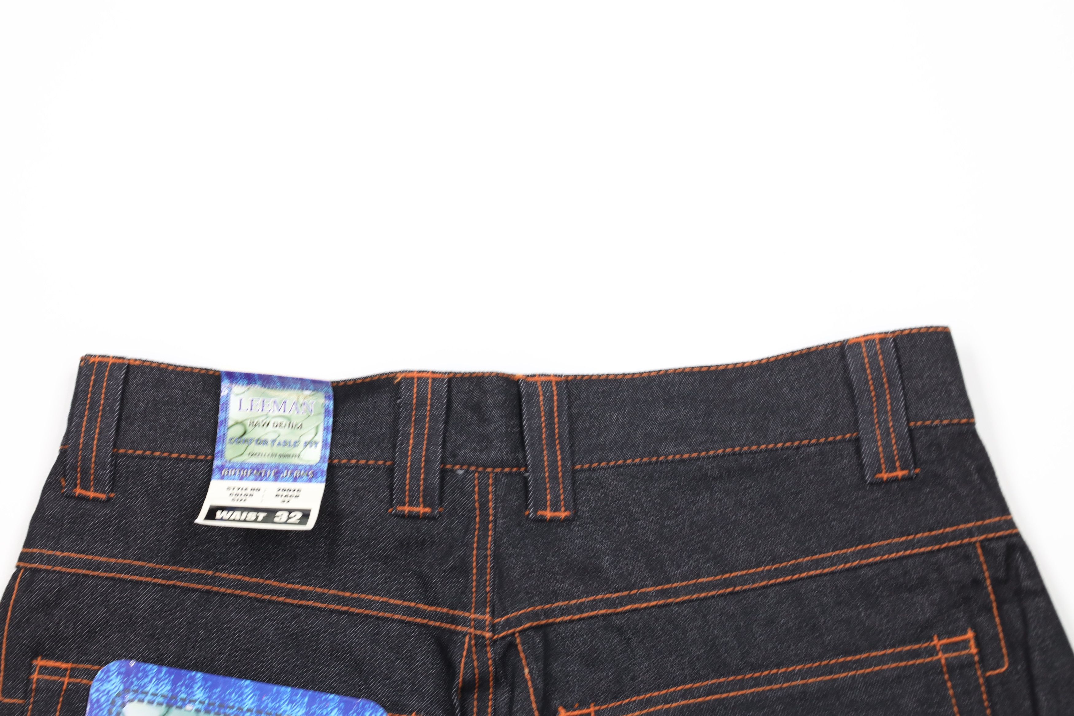 Vintage Deadstock Vintage 90s Streetwear Denim Jean Shorts Black Size US 32 / EU 48 - 10 Thumbnail