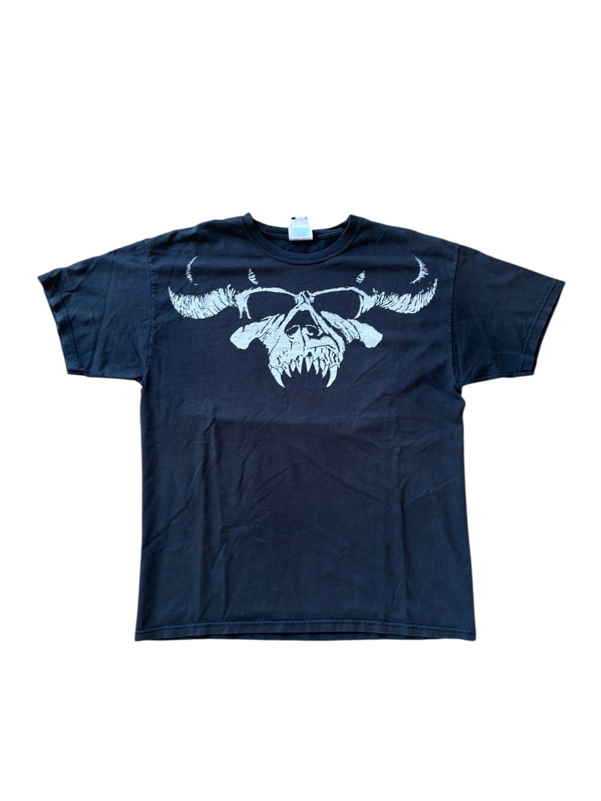 Band Tees *RARE* 2005 00s Y2K CHASER DANZIG METAL SKULL FADED TEE BAND Size US L / EU 52-54 / 3 - 1 Thumbnail