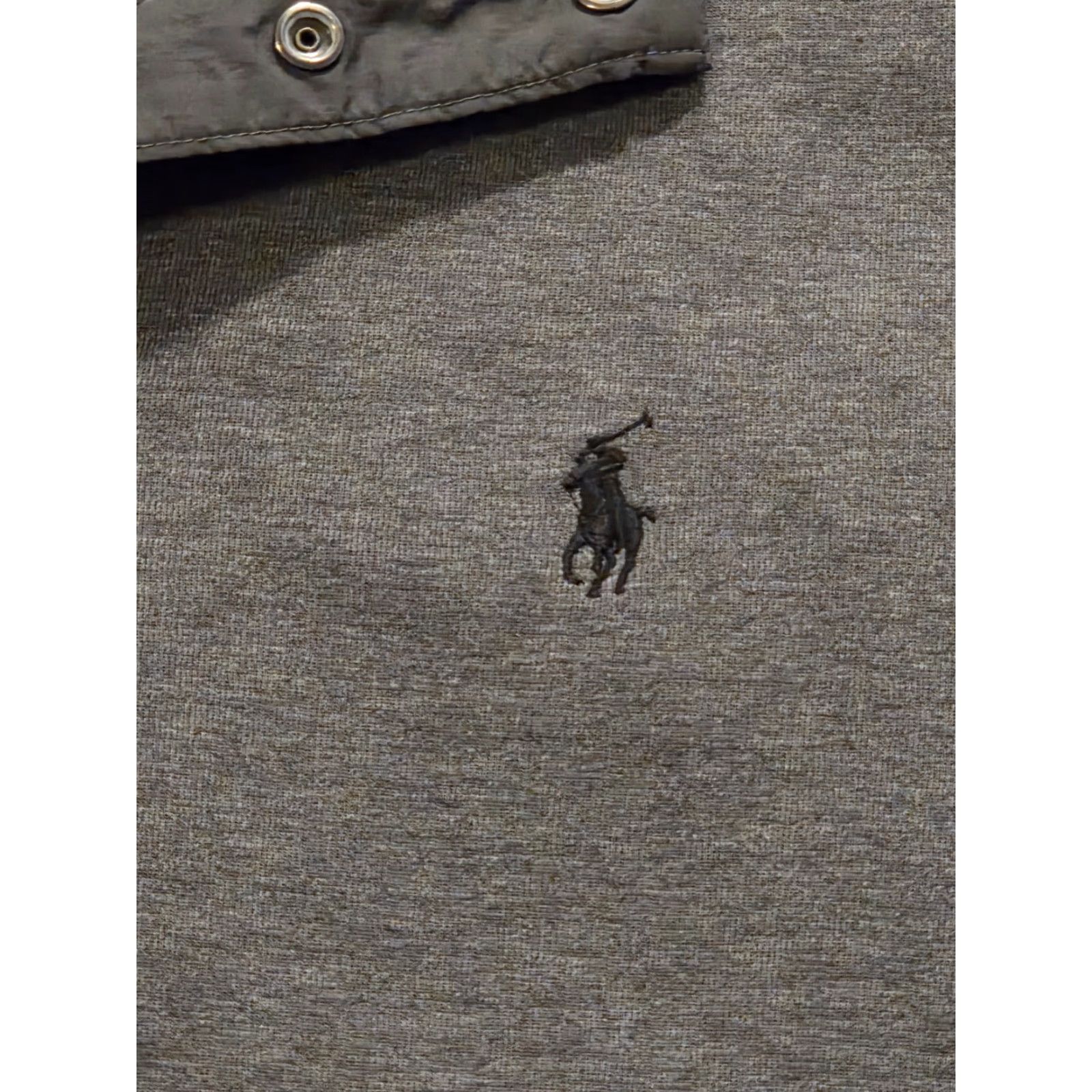 Polo Ralph Lauren Polo Ralph Lauren Double Knit Mock Neck Pullover 1/4 Snap Sweater Gray Men Large Size US L / EU 52-54 / 3 - 4 Thumbnail