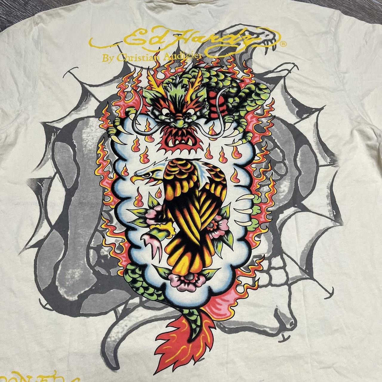 Ed Hardy × Vintage y2k ed hardy exploding skull tee Size US XXL / EU 58 / 5 - 4 Thumbnail