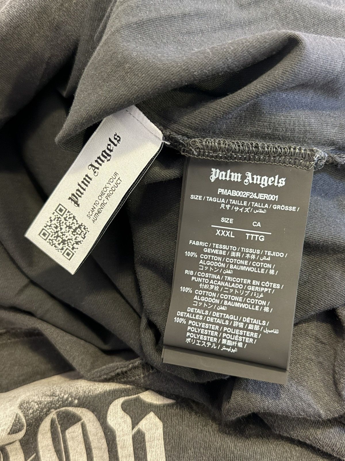 Palm Angels Palm Angels Statement Monogram Longsleeve T-shirt *NEW* Size US XXL / EU 58 / 5 - 12 Thumbnail