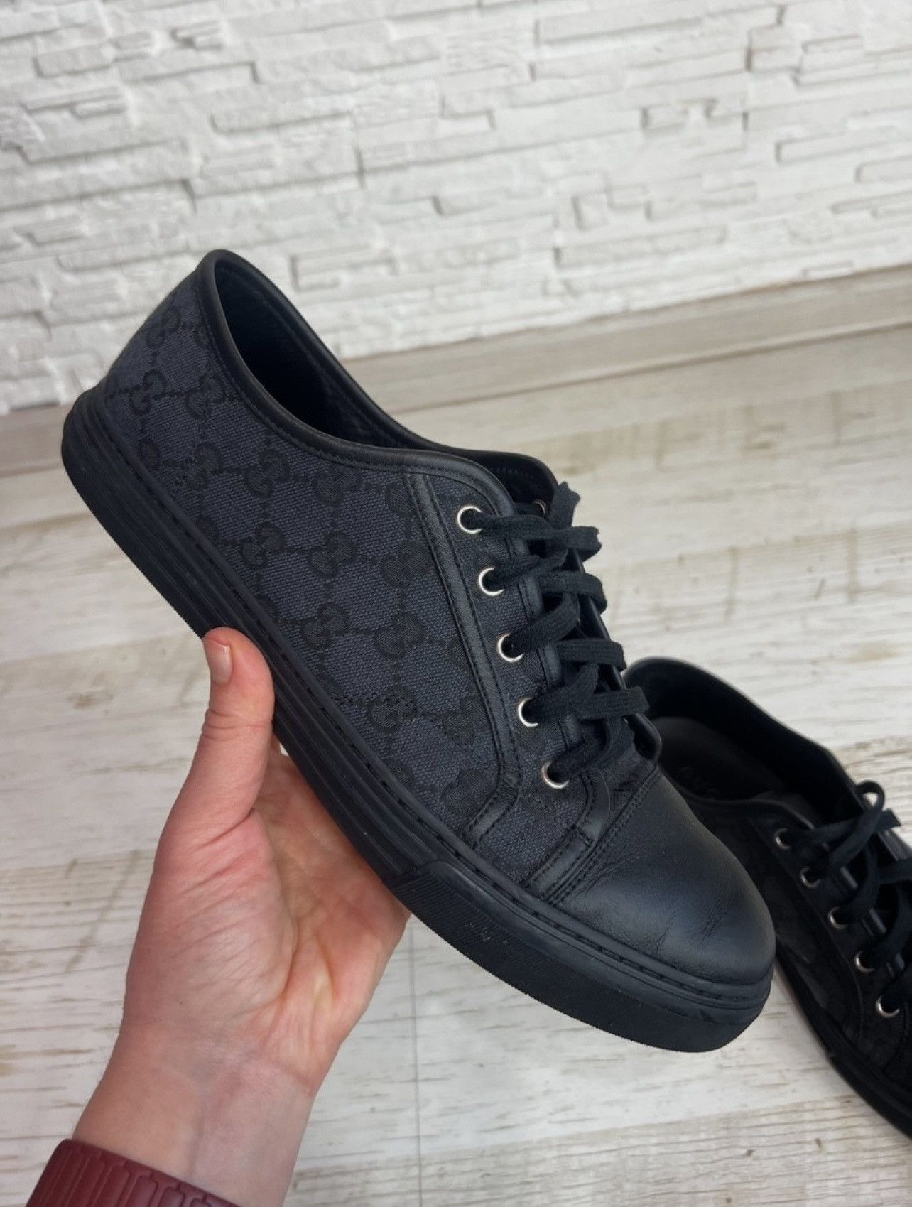 Gucci Gucci GG Logo Low Top Sneakers 426189 Size 10 Size US 10 / EU 43 - 10 Thumbnail