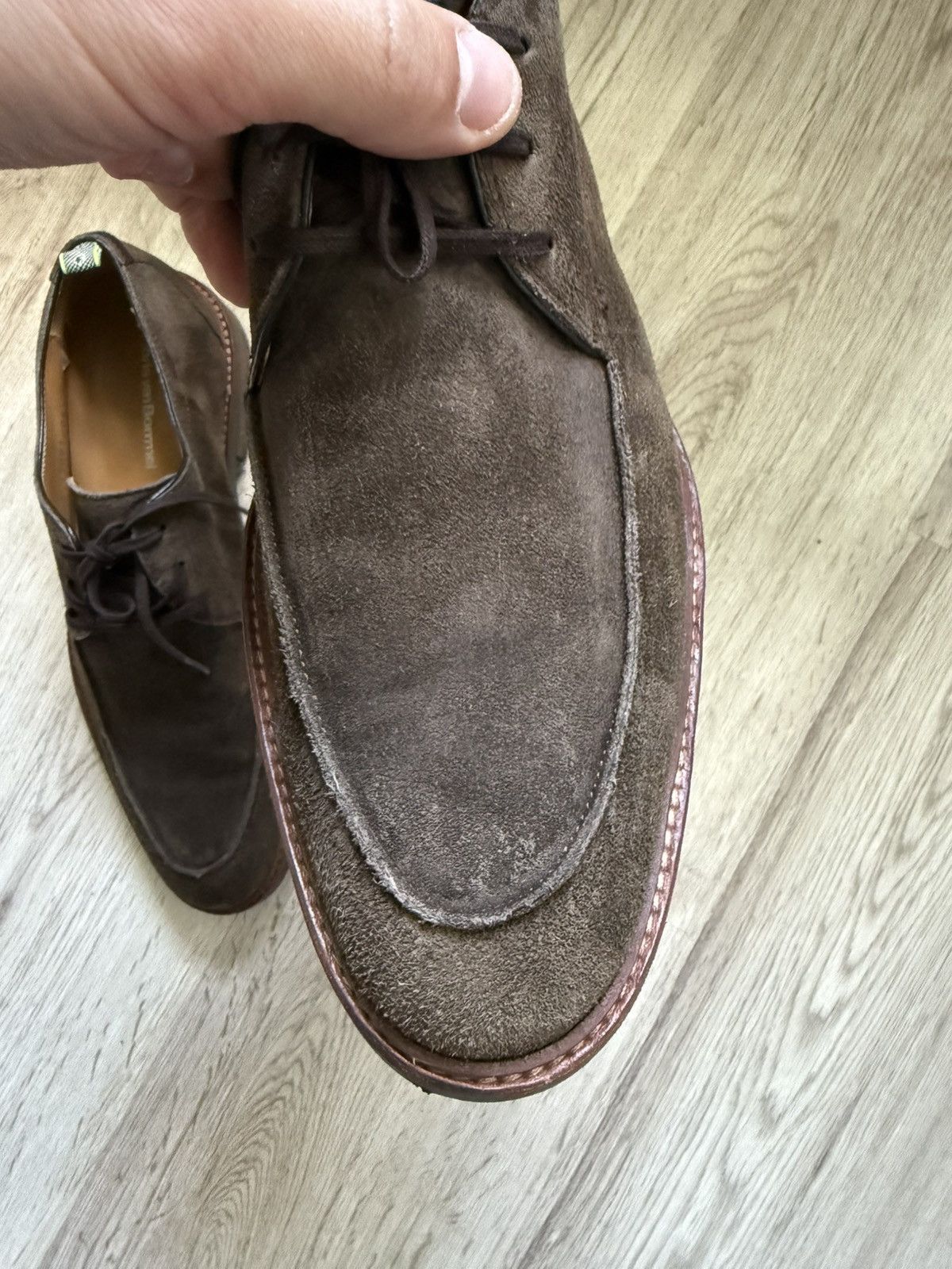 Floris van Bommel Floris van Bommel Suede Derby Shoes Neon Lug Sole 42 Size US 9 / EU 42 - 14 Thumbnail