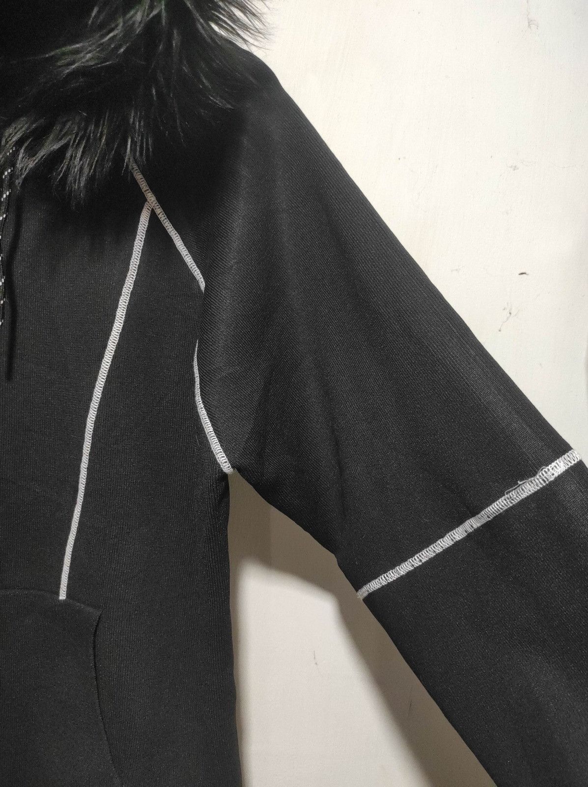 Japanese Brand Aletk black fur hoodie ifsix LGB style Size US M / EU 48-50 / 2 - 6 Thumbnail