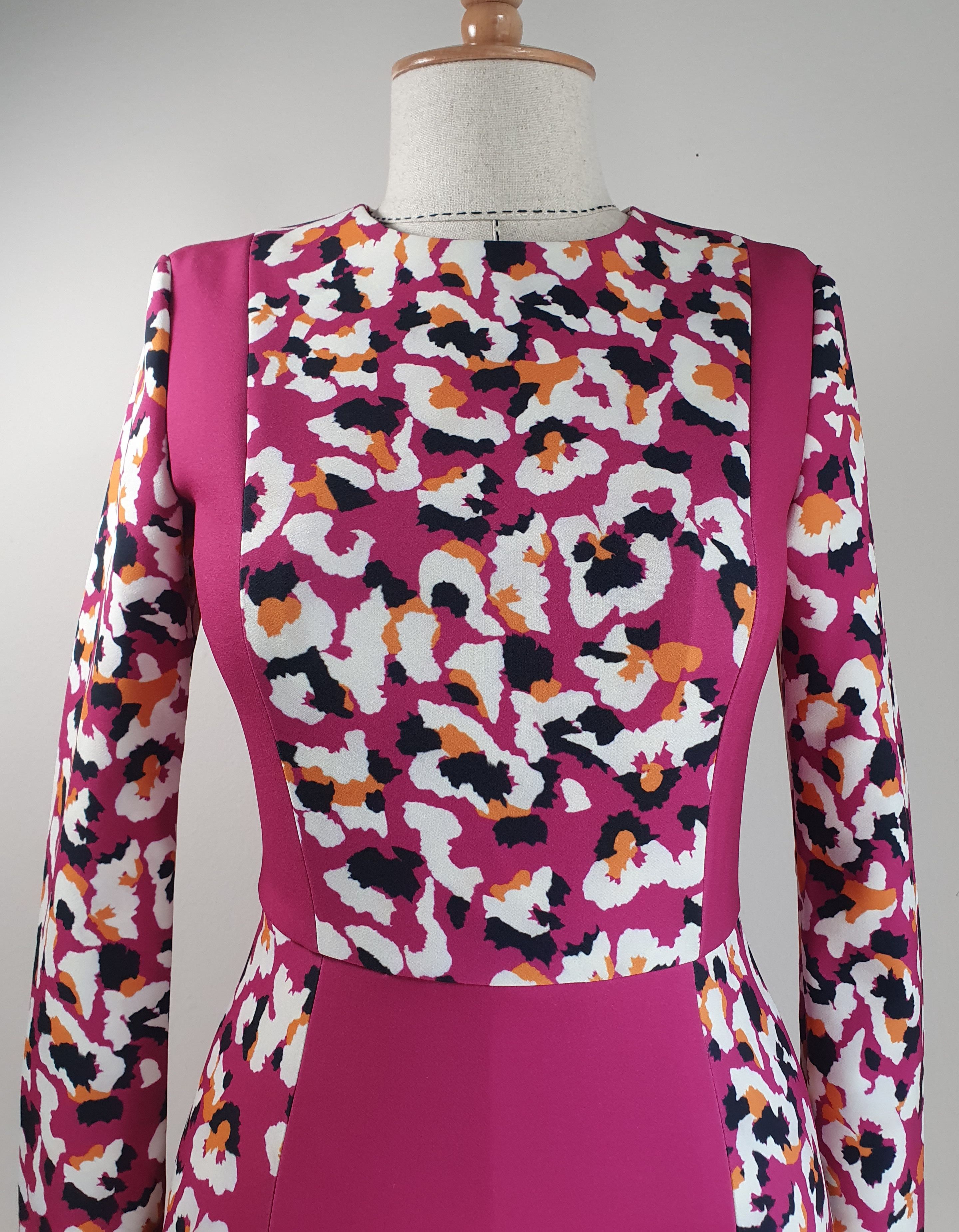 Mary Katrantzou Dress Pink Leopard Size M / US 6-8 / IT 42-44 - 2 Thumbnail