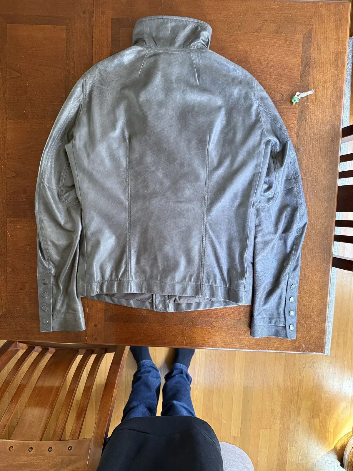 Rick Owens Rick Owens Plinth FW13 Bauhaus Ice Lambskin Leather Jacket Size US L / EU 52-54 / 3 - 3 Thumbnail
