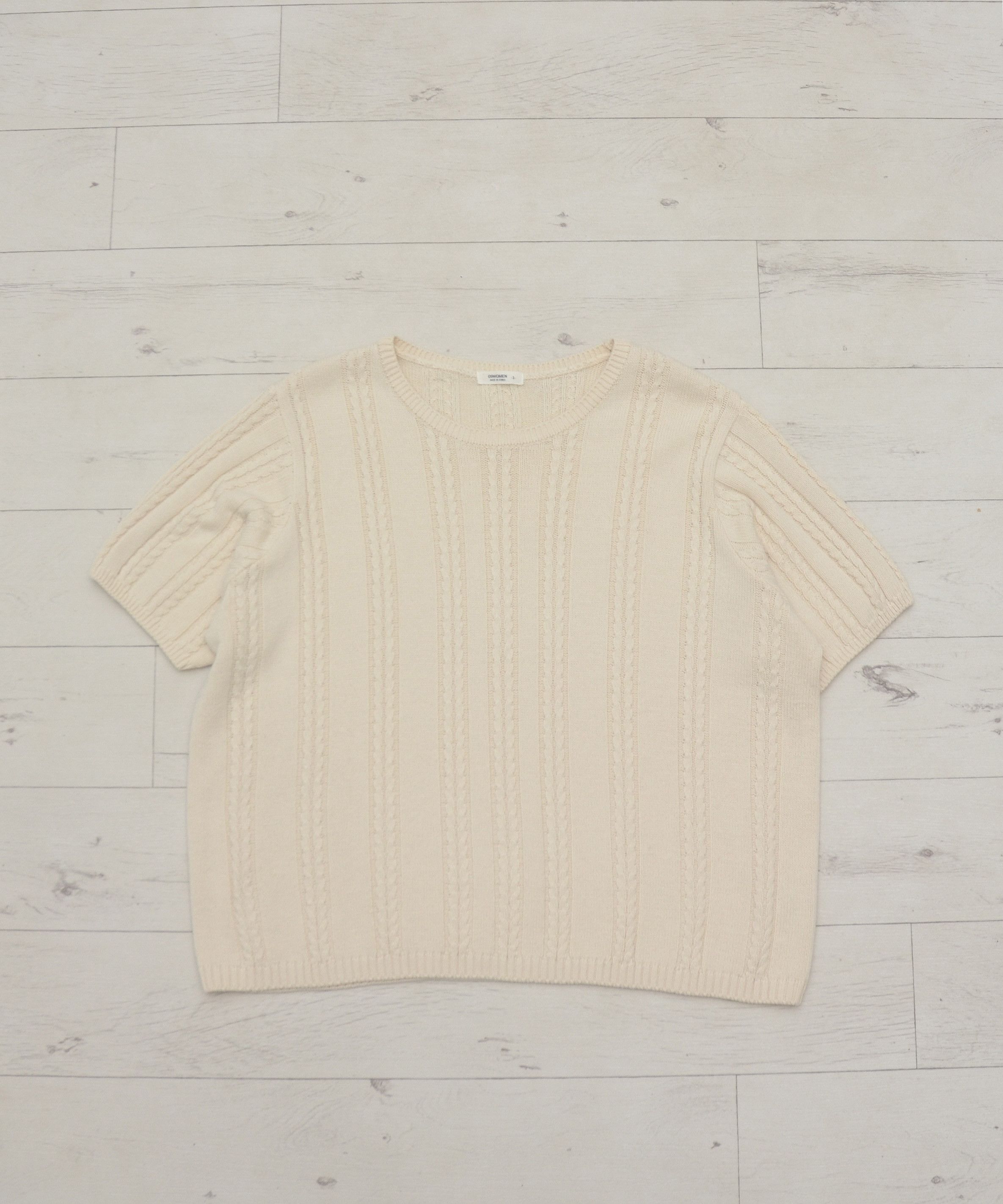 Designer × Japanese Brand Made in Korea 09women Open Knit Knitted T-Shirt Bluose Size L / US 10 / IT 46 - 1 Thumbnail