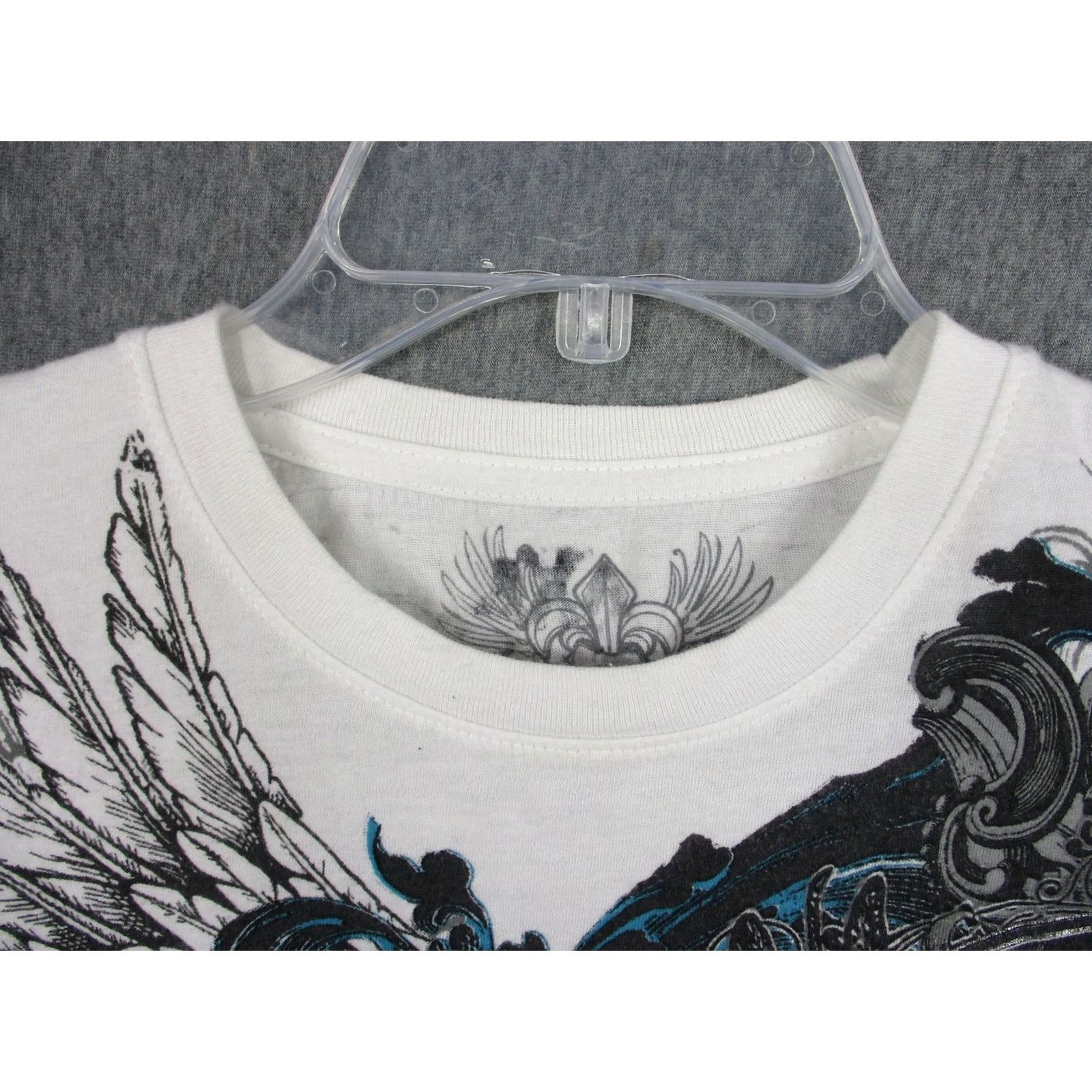 Vintage Xzavier Shirt Mens M White Cross Wings Graphic Peace Love Tee Size US M / EU 48-50 / 2 - 4 Thumbnail