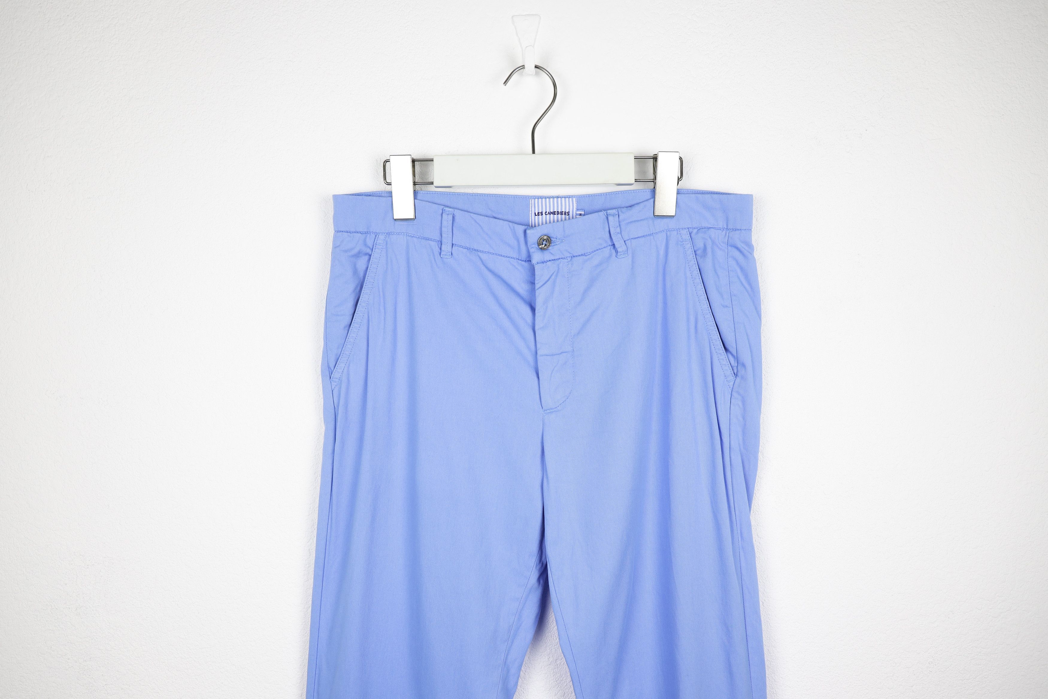 Designer × Life's a Beach × Vilebrequin Les Canebiers Blue Chino Tartane Pants Trousers Size US 31 - 2 Thumbnail