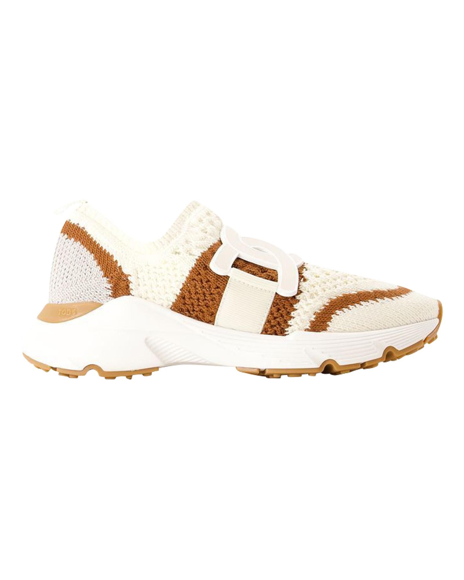 image of Tods Canvas Slip-On Sport Sneakers in Beige, Women's (Size 11)