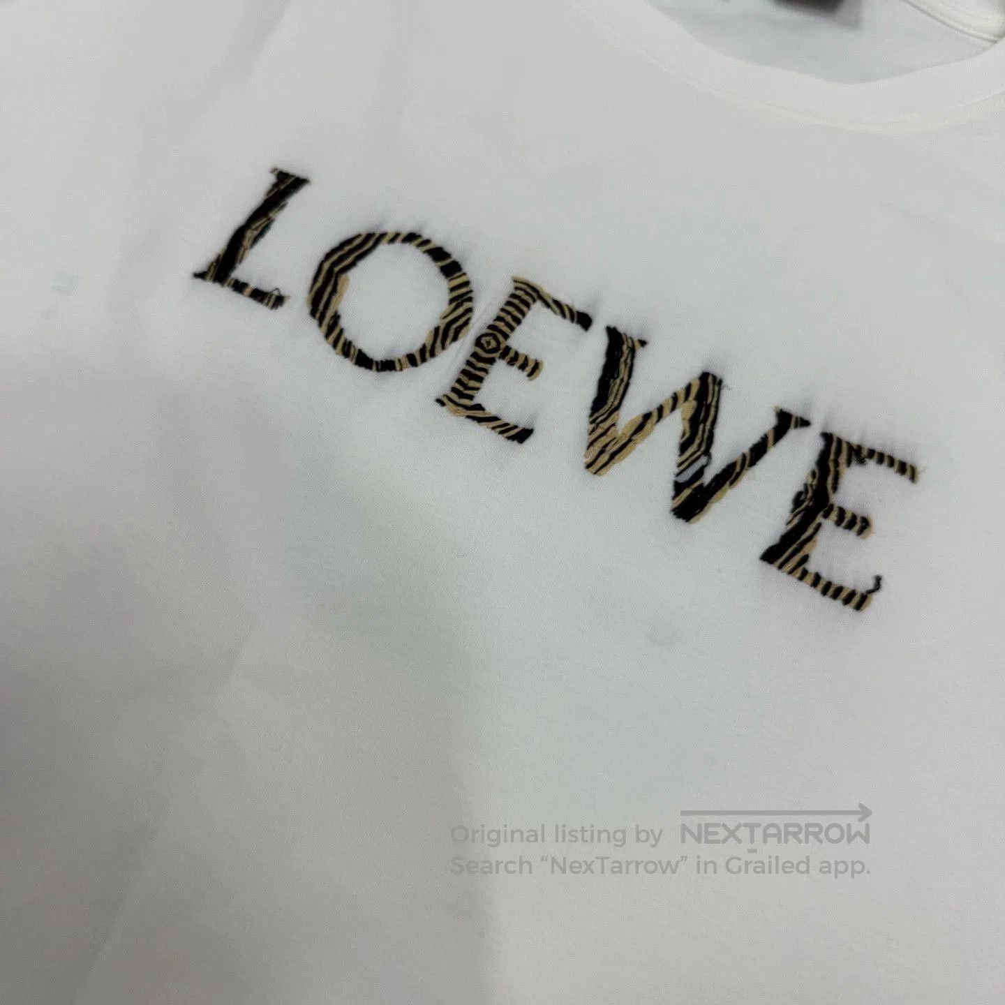 Loewe Loewe 24SS White Embroidered Logo T-shirt. Size US M / EU 48-50 / 2 - 3 Thumbnail