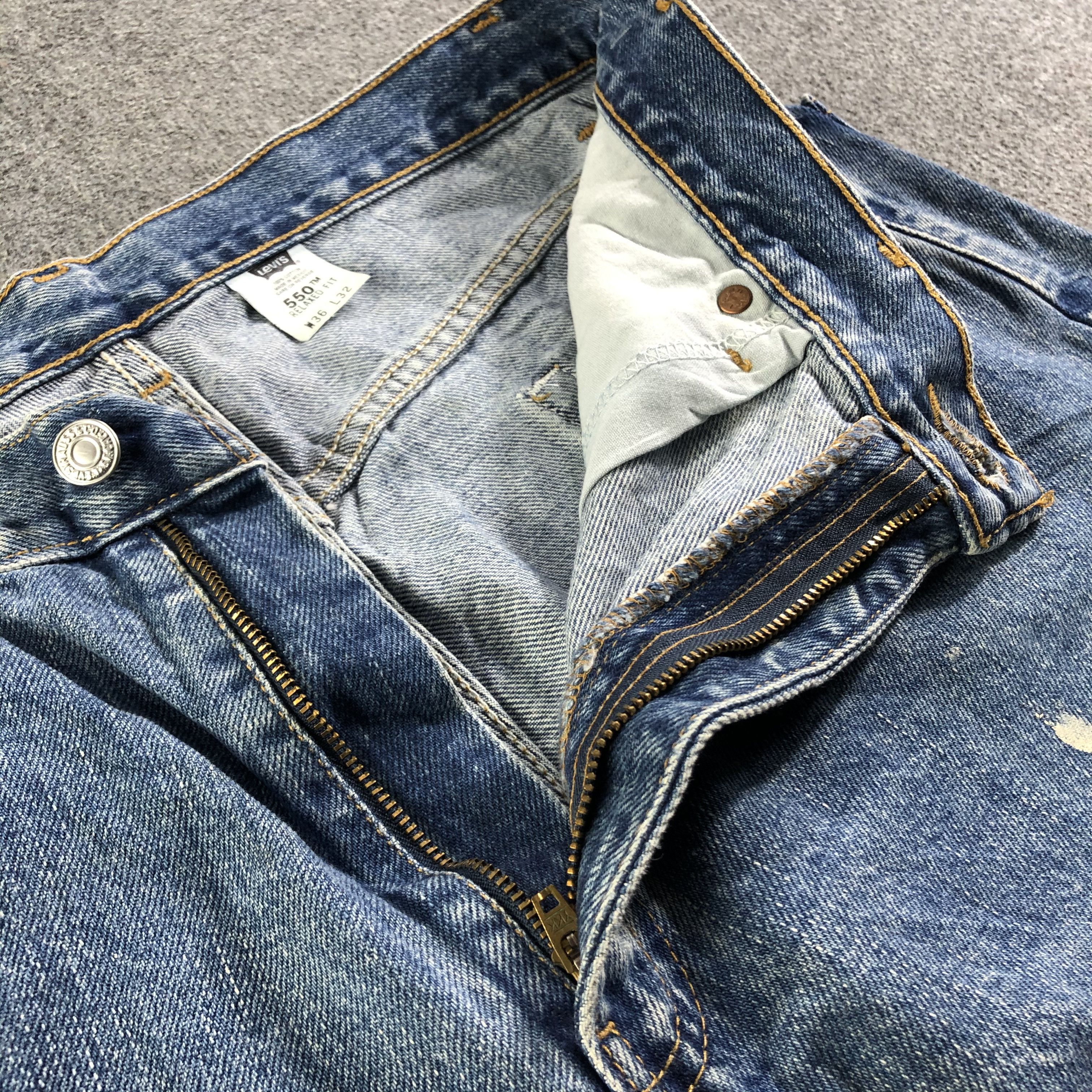 Levi's Vintage 90s Blue Wash Levis 550 Jeans-J3120 Size US 36 / EU 52 - 7 Thumbnail