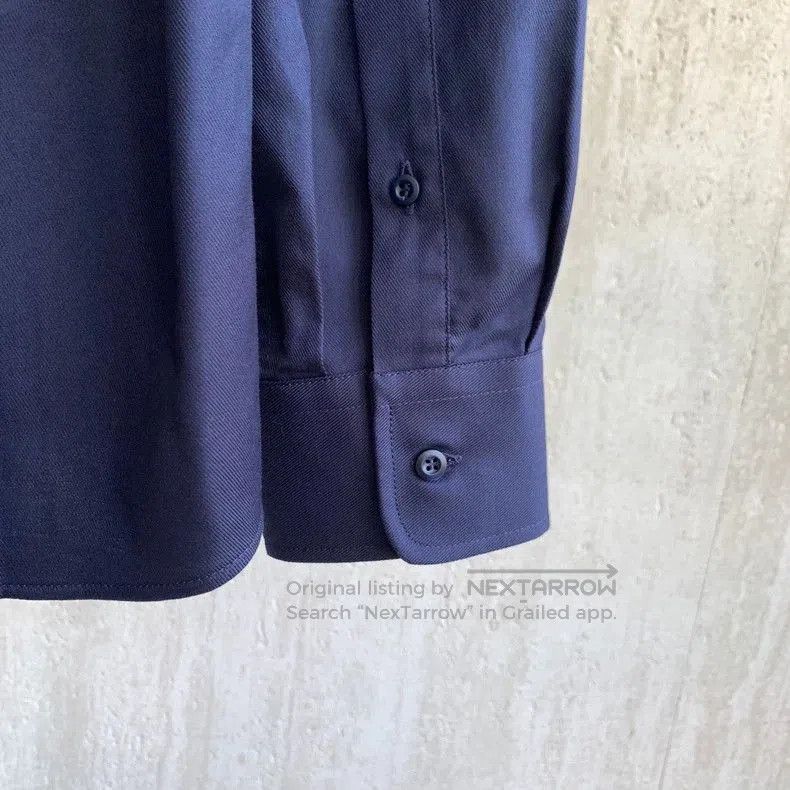 Brunello Cucinelli Brunello Cucinelli Blue Twill Shirt. Size US M / EU 48-50 / 2 - 7 Thumbnail