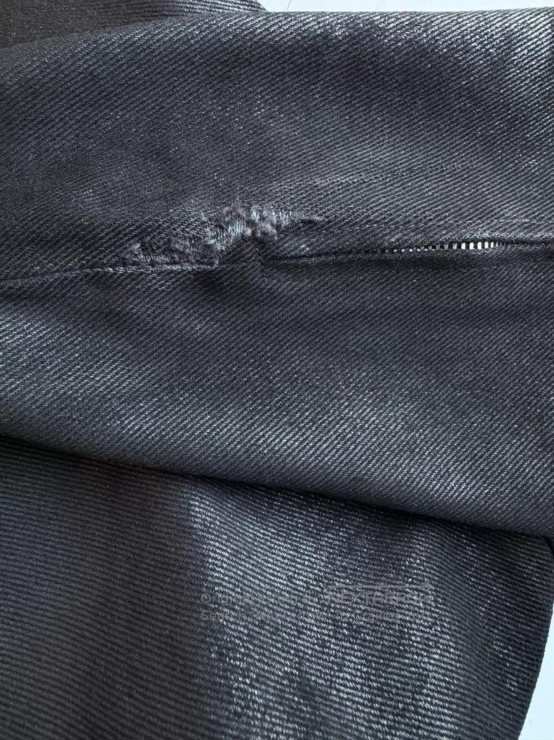 Helmut Lang Helmut Lang Black Waxed Zip Pants Size US 30 / EU 46 - 8 Thumbnail