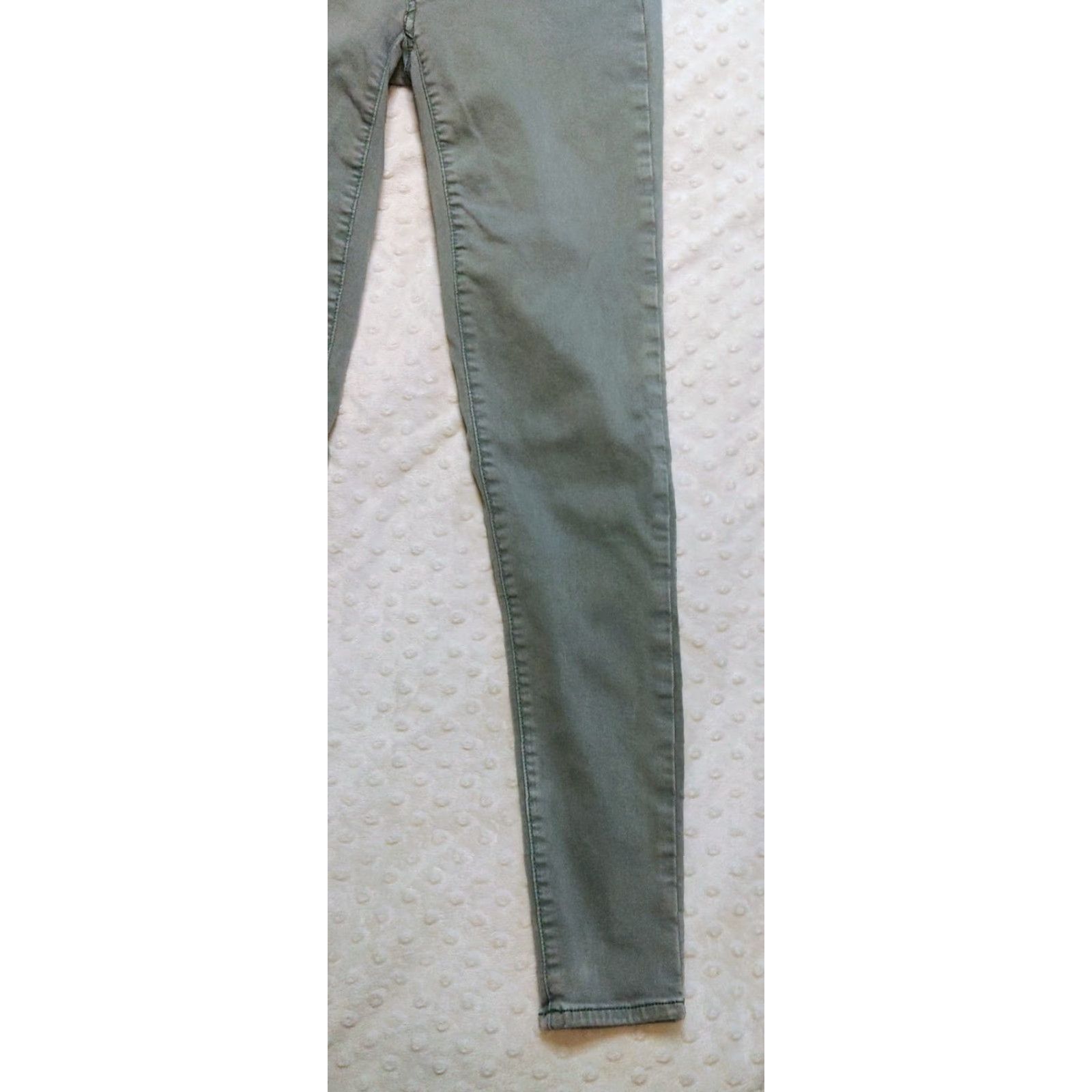 American Eagle Outfitters American Eagle Outfitters Jegging Jeans Women 0 XS Inseam 28 Green Gray Stretch Denim 5-Pocket Regular Rise Casual Grunge 90s Theme Womens Size 25" / US 0 / IT 36 - 3 Thumbnail