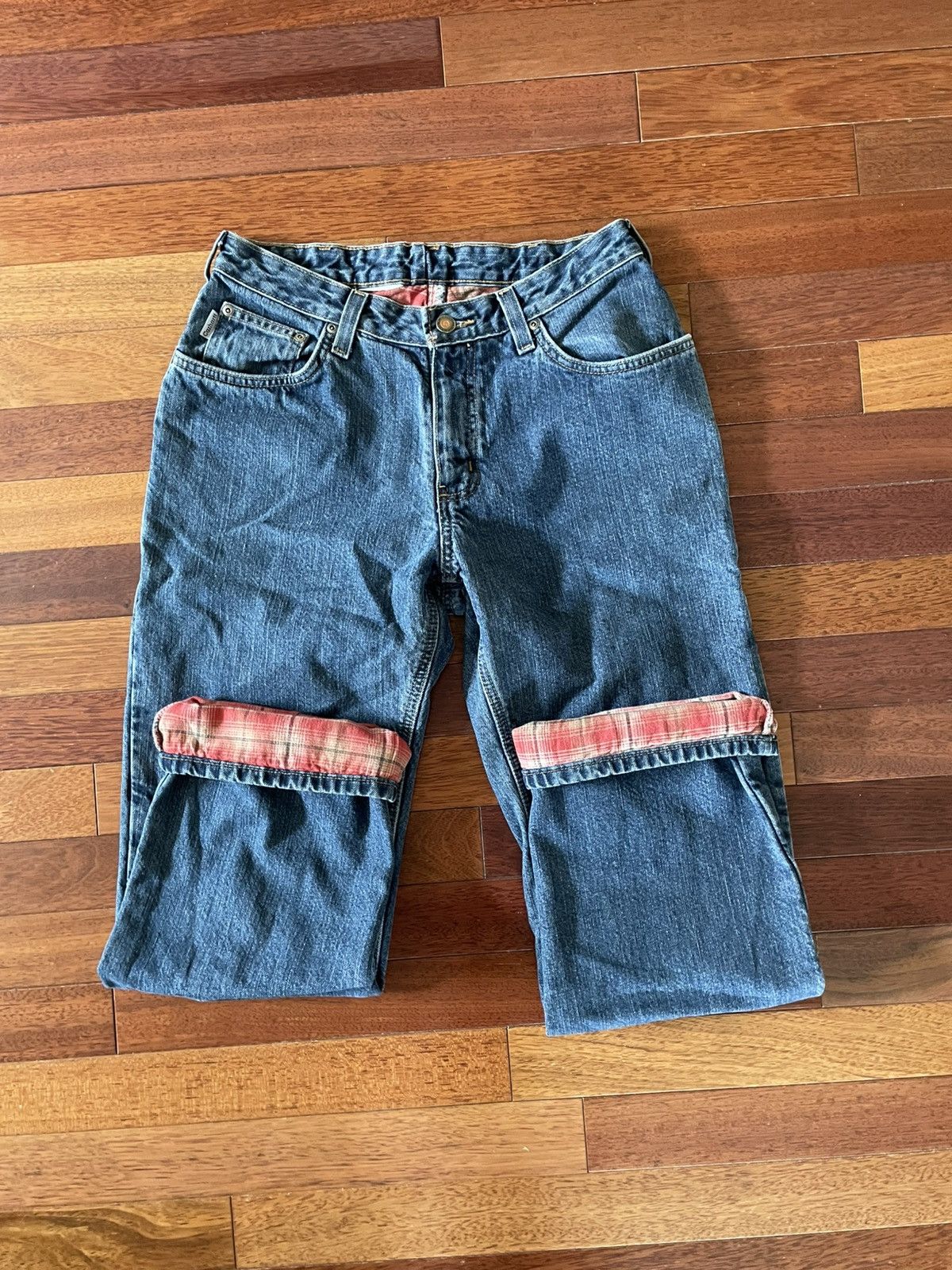 Vintage Vintage Carhartt Flannel Lined Blue Jeans Size US 30 / EU 46 - 5 Thumbnail