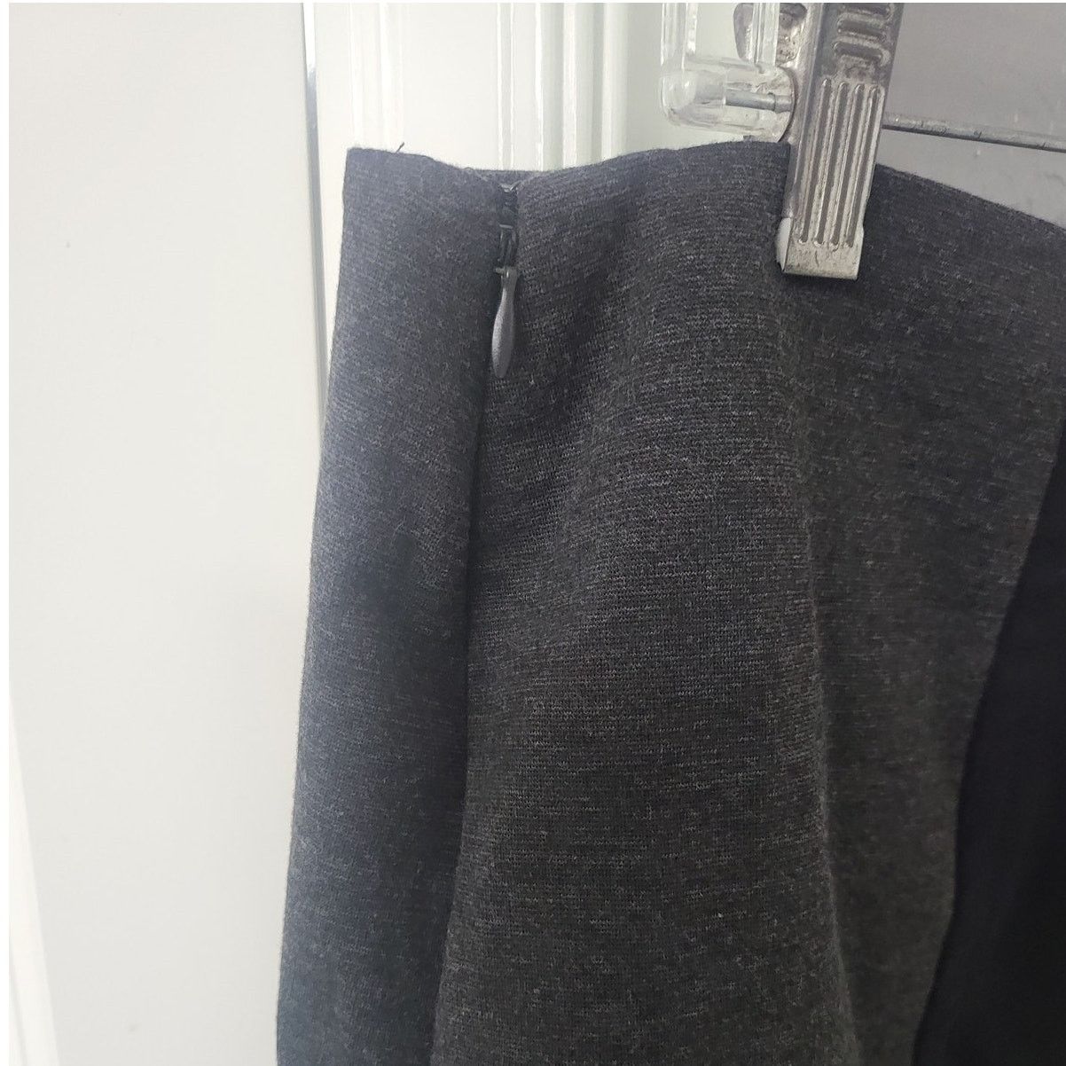 Worthington Worthington Modern Knit Gray & Black Pencil Skirt - Size 16 Size 38" / US 16 / IT 52 - 2 Thumbnail