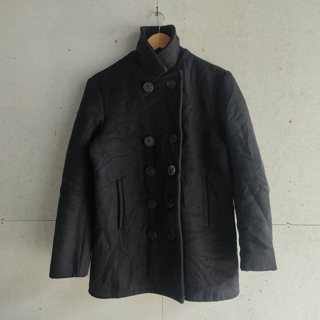 Schott × Vintage Vintage 90s Schott US Navy 740N Wool Pea Jacket Size US XS / EU 42 / 0 - 2 Thumbnail