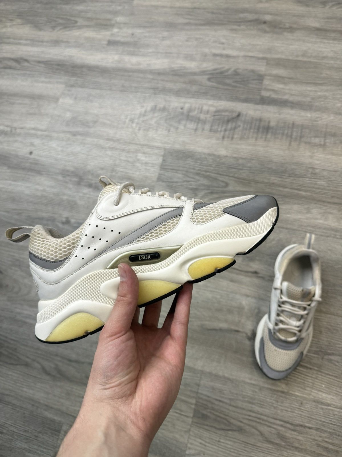 Dior Dior B22 - White/Grey Size US 9 / EU 42 - 1 Thumbnail