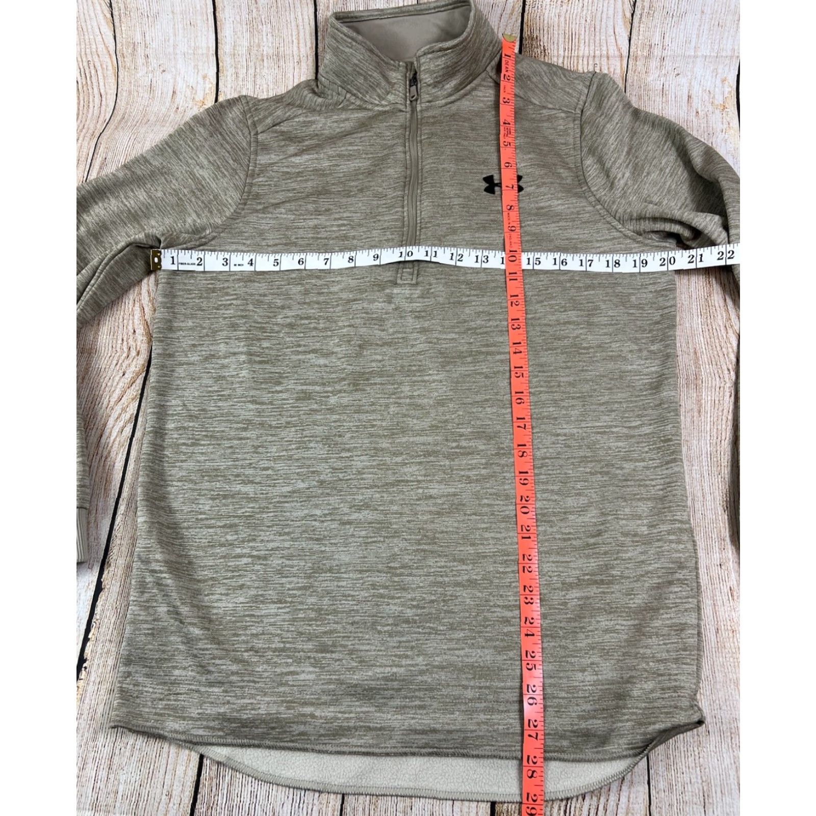 Under Armour Under Armour Mens Shirt Tan Brown Coldgear 1/2 Zip Pullover Loose Size Small Size US S / EU 44-46 / 1 - 6 Thumbnail